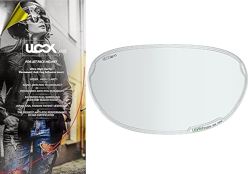 Miniatura 6 de ULOOK Tecnología Nano Antivaho Visera universal para casco de motocicleta, claridad ultra alta