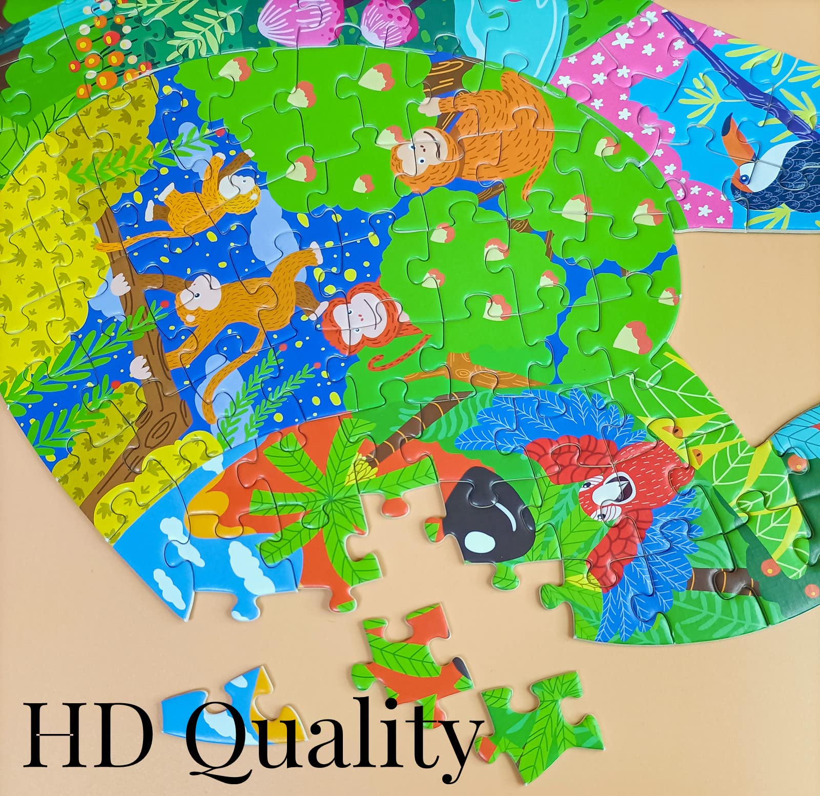 Amazon | GAYISIC パズル 子供用 8-10歳 カメ 136ピース 象 200ピース