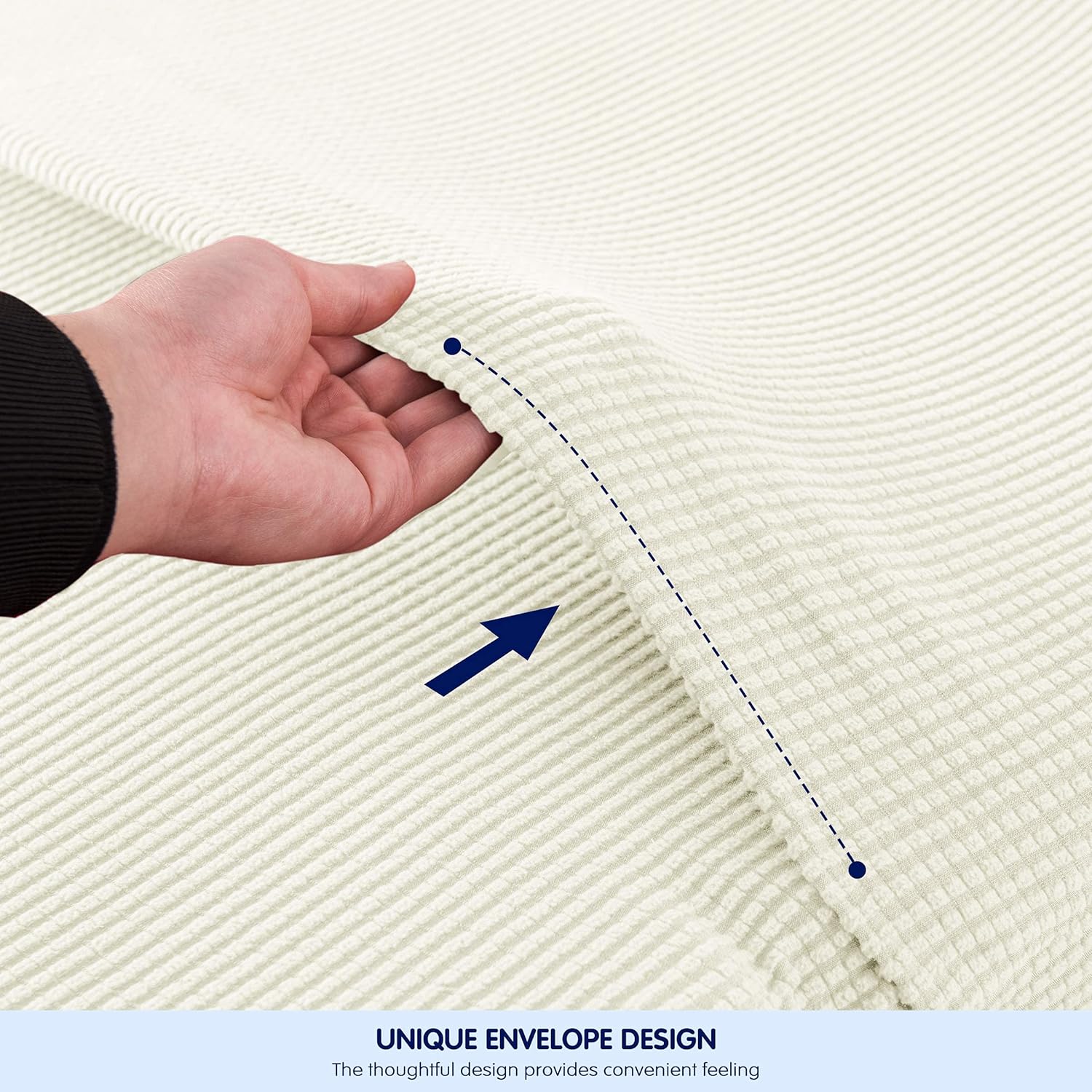 subrtex Stretch Futon Cover Jacquard Futon Slipcover Full Size Futon Mattress Cover Foldable Armless Sofa Bed Cover Furniture Cover(Futon,White) : Home & Kitchen