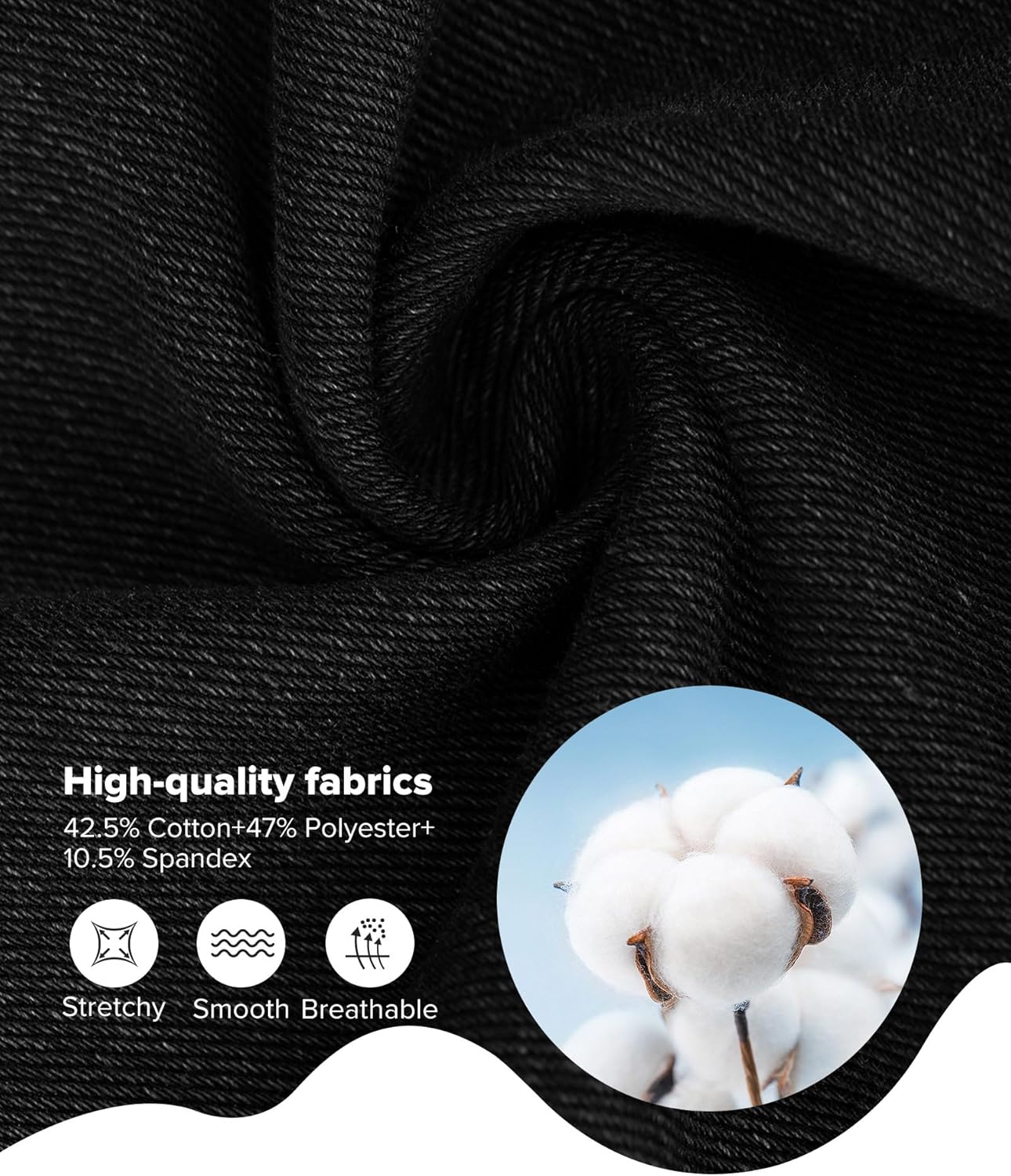 BRXL Skinny Jeans for Women Stretchy High Waisted Soft Crossover Jeggings Cute Cotton Denim Leggings with Back Pockets - Image 6