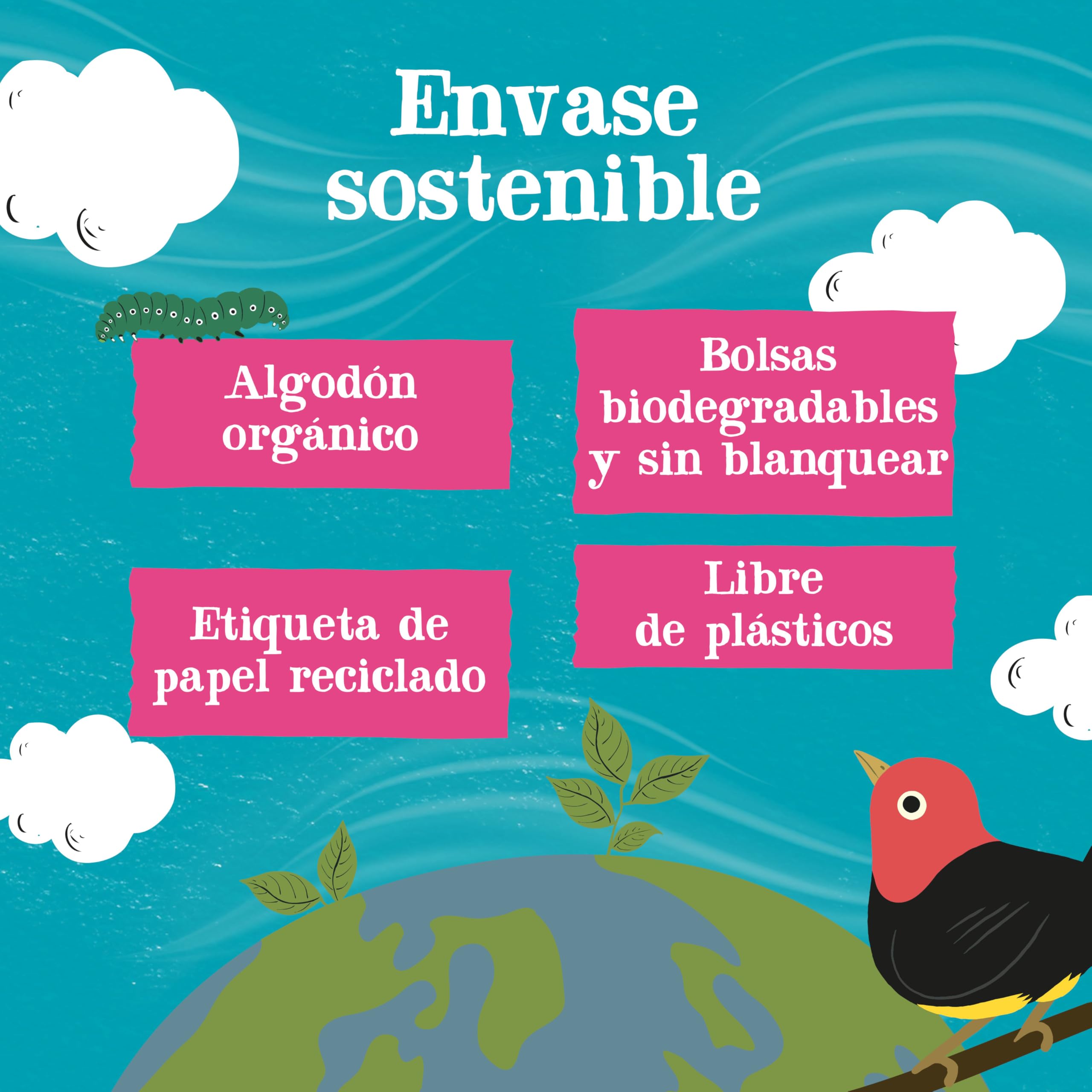 CUPPER - Caja de 50 bolsitas de Té Blanco Con Frambuesa Bio - Apto para Veganos - Contiene Frambuesa | Té blanco con frambuesa | sin plástico y sin blanquear | perfecto para la oficina | comercio justo