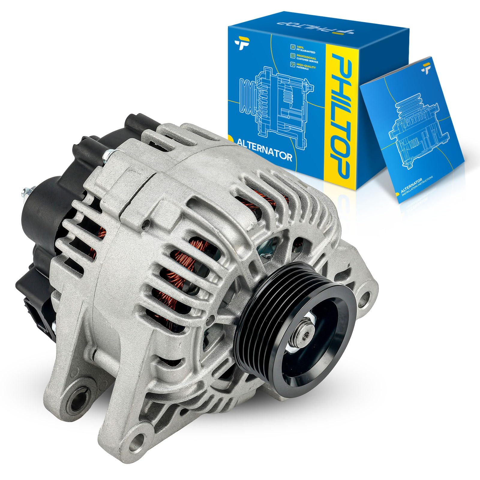 PHILTOP New Alternator 11016N Fit for 2003-2006 Hyundai Santa Fe 3.5L