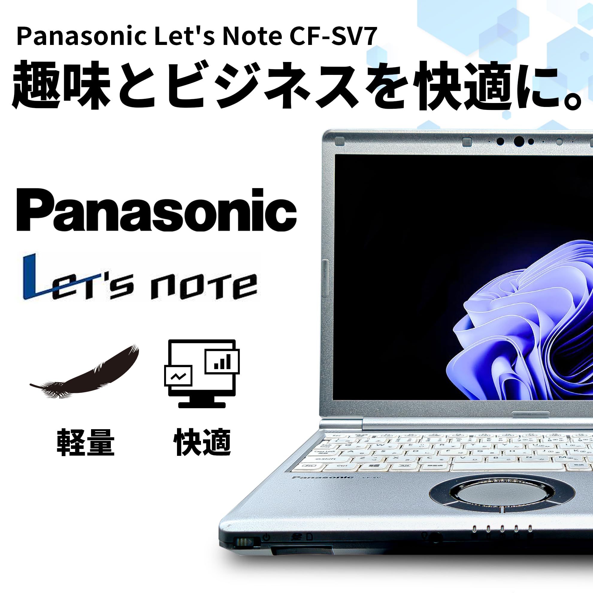 中古レッツノート Panasonic CF-SV8 SV 第8世代Core i5 初期設定済み 