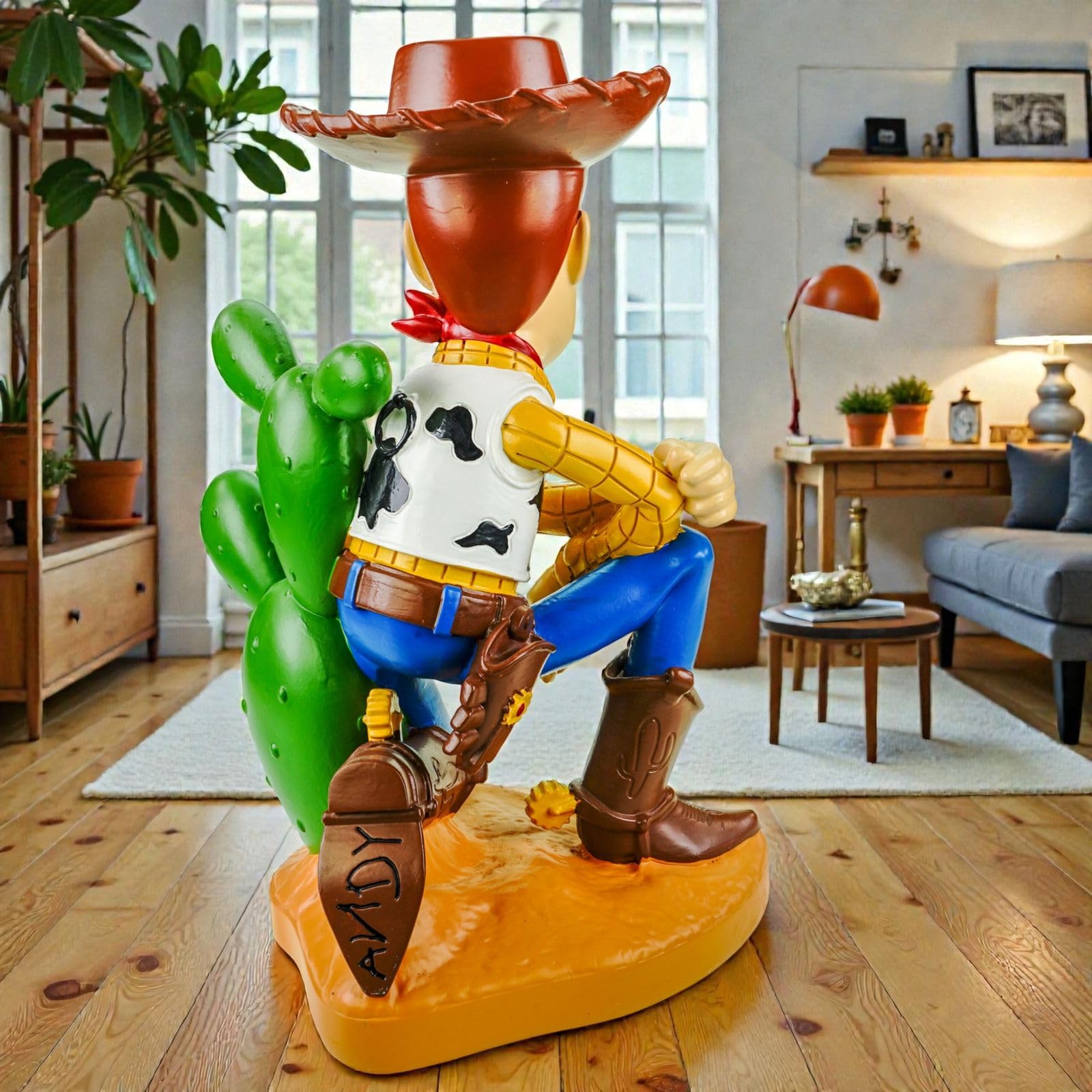Statuetta da giardino Woody Toy Story con licenza ufficiale Disney 41 cm Polyres | Grande personaggio da collezione per giardino, terrazza e balcone | Decorazione Pixar ricca di
