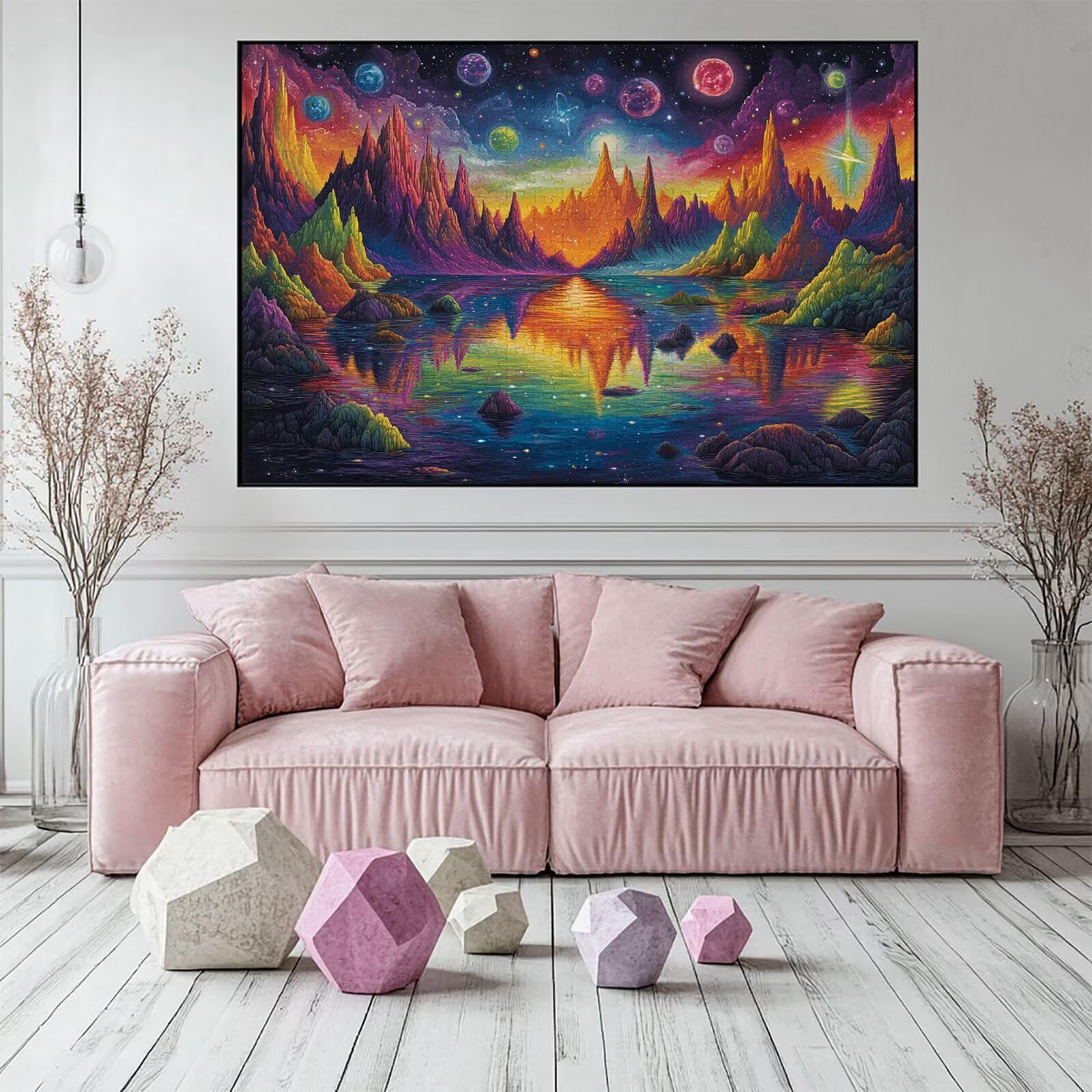 Puzzle 3000 elementów górskie puzzle dla dorosłych jezioro 122 x 81 cm Unikalne rzemiosło klasyczne 3D drewniane układanka do rodzinnych gier biznesowych, układanka do samodzielnego wykonania nawet do