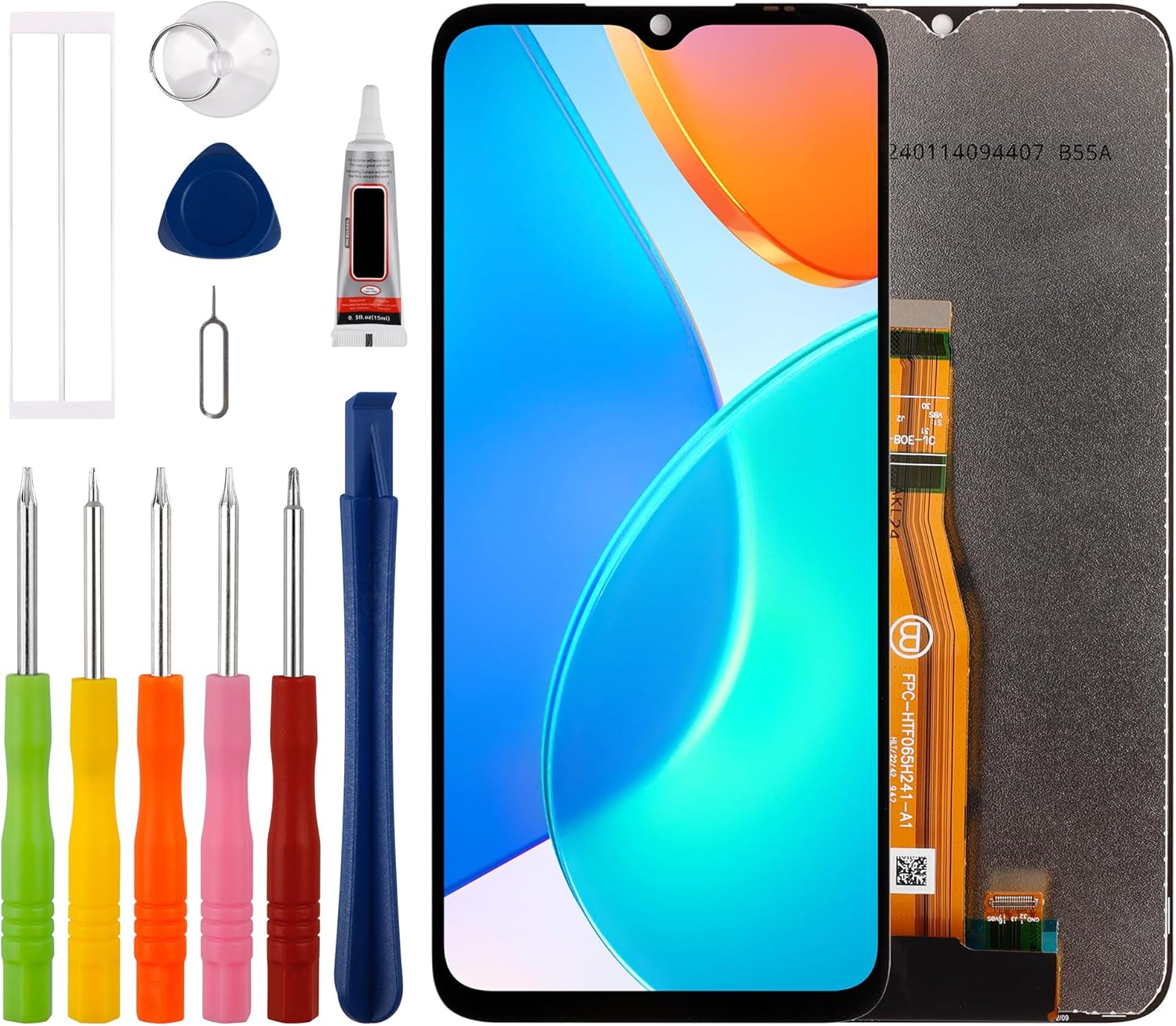 Duotipa [New] 6.5" LCD Display Screen Digitizer Assembly Replacement for Honor X6 VNE-LX1 VNE-LX2 VNE-LX3 with Technical Repair Tools Kit-Black