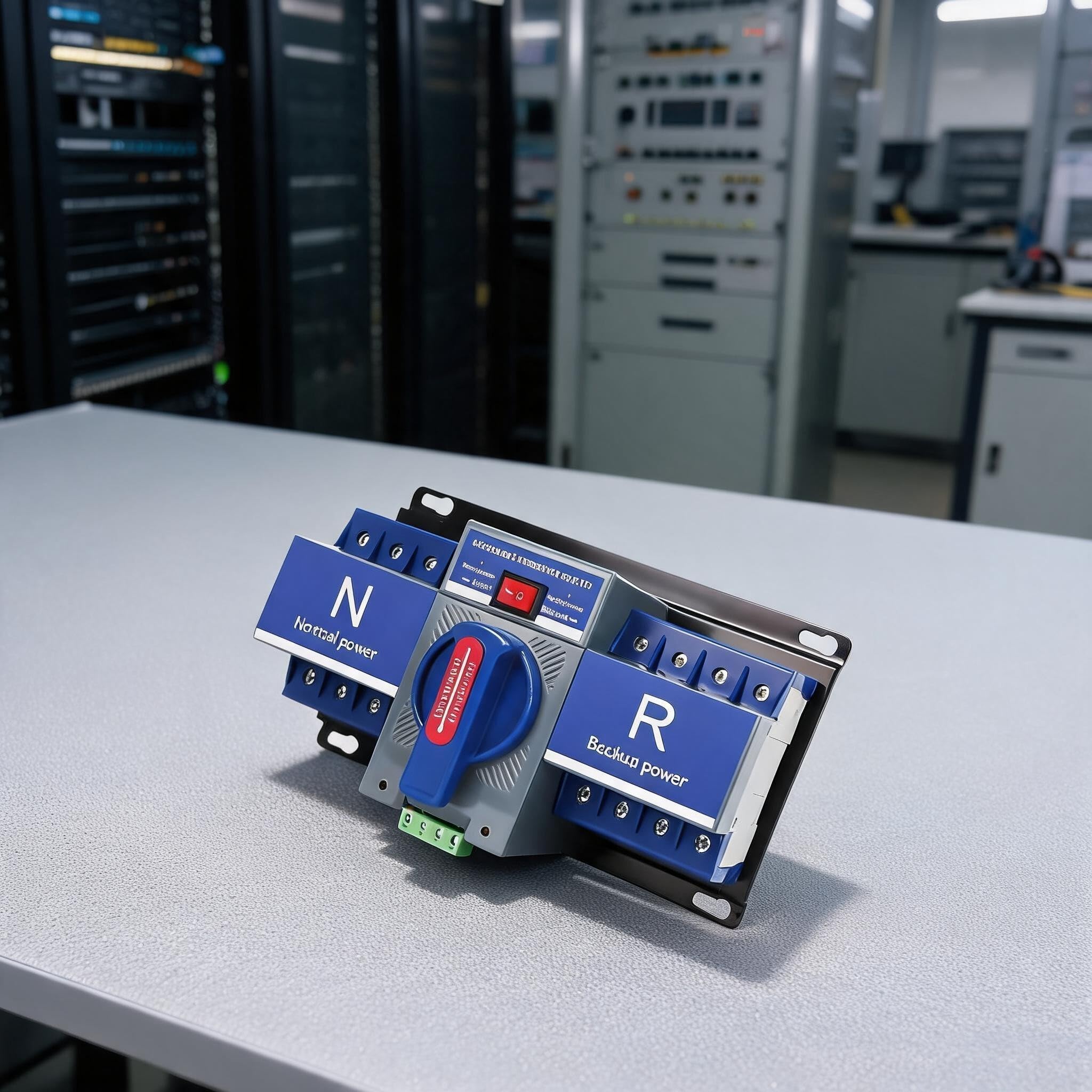 4P per ATS 380V Automatico Dual Power Switch Protezione 4P per ATS (50A) | Cambio automatico 1-2s, alimentazione senza interruzioni, ideale per data center, sistema da 380 V