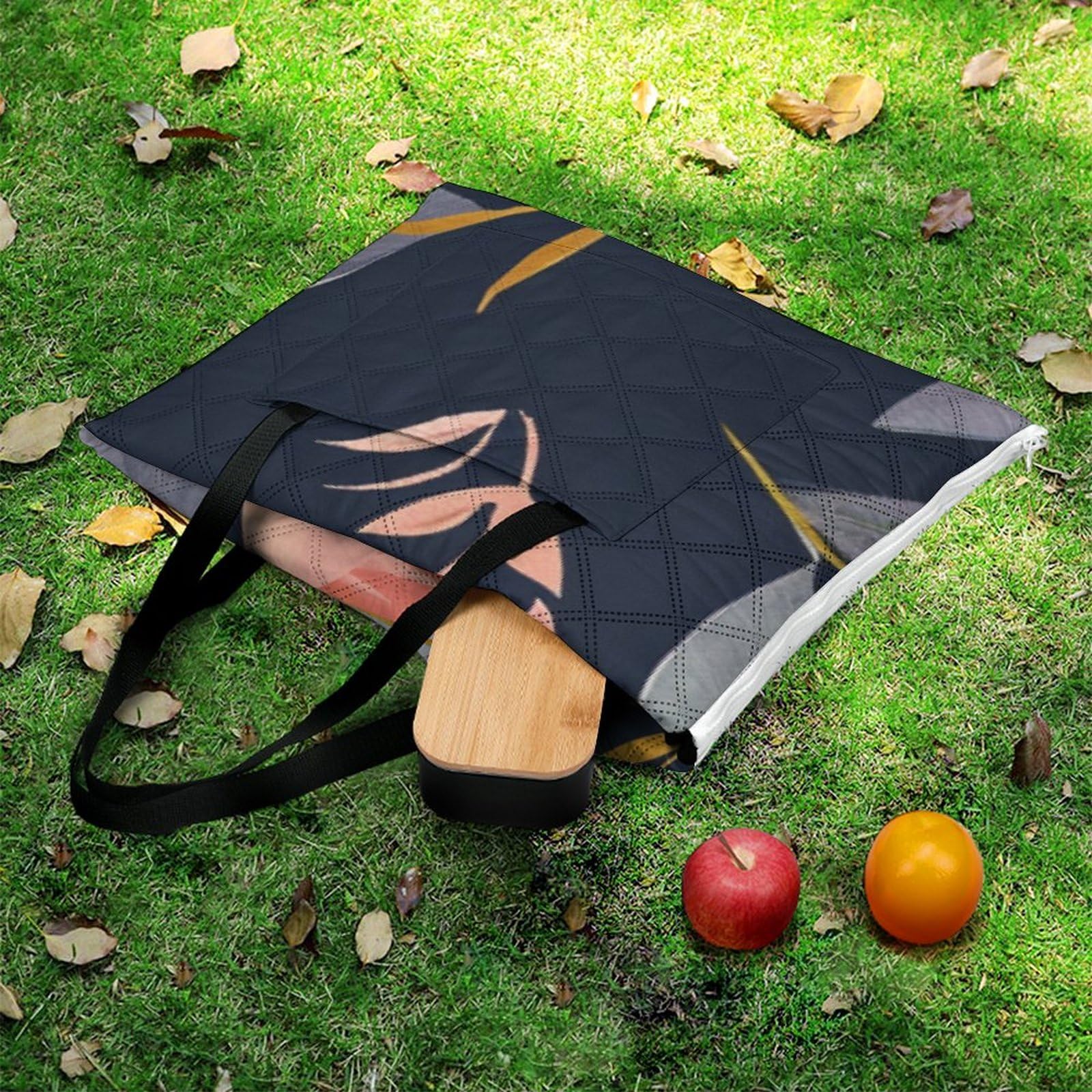 3D Stampa Floreale Coperta Picnic Impermeabile impianto Plaid Pic Nic Pieghevole Tappeto Pic Nic Per Pic-nic, Spiaggia, Campeggio, Parco, Giardino, Estate 200x200cm