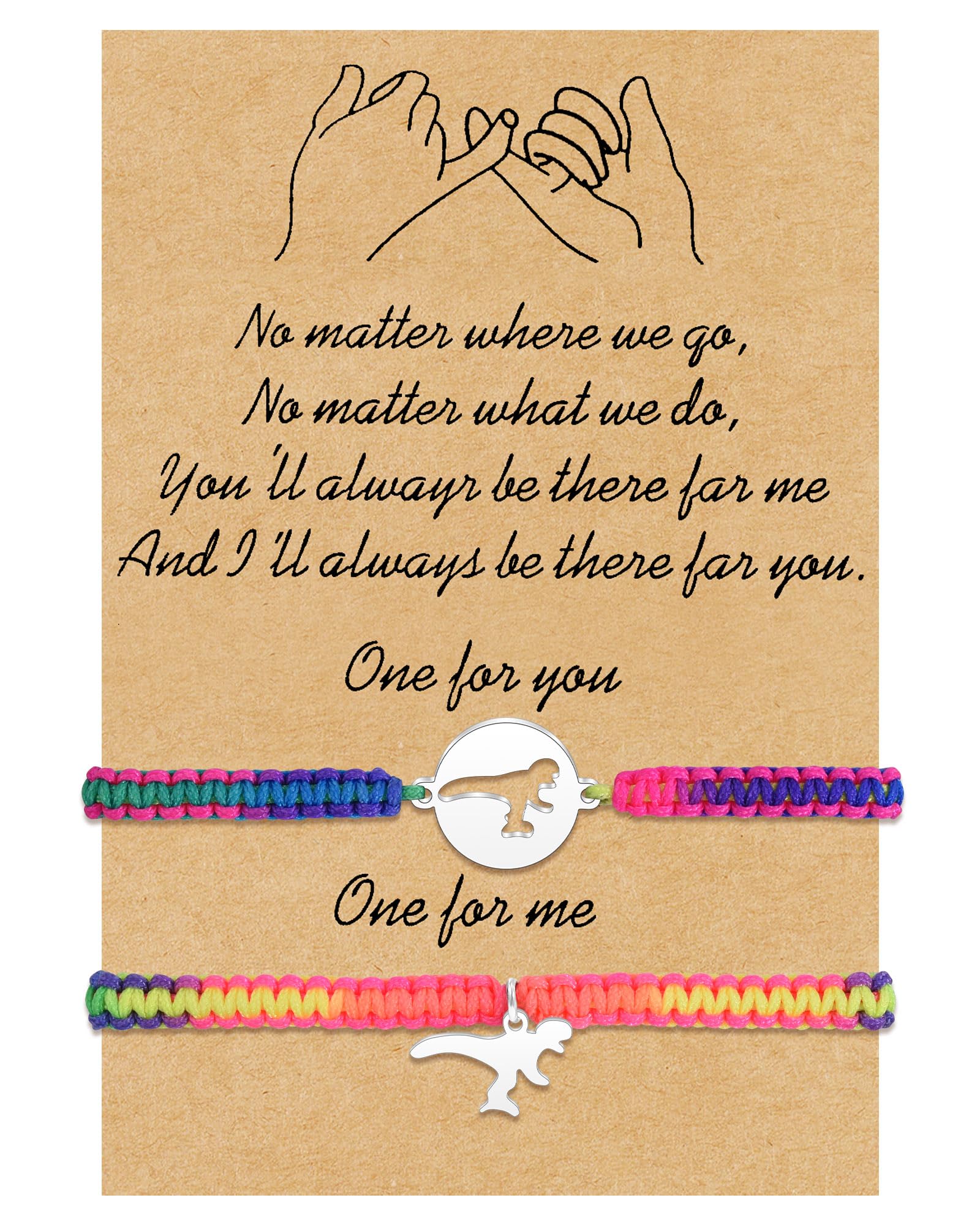 BOCHOI Pinky Promise Distance Matching Bracelets for Couples Best Friend