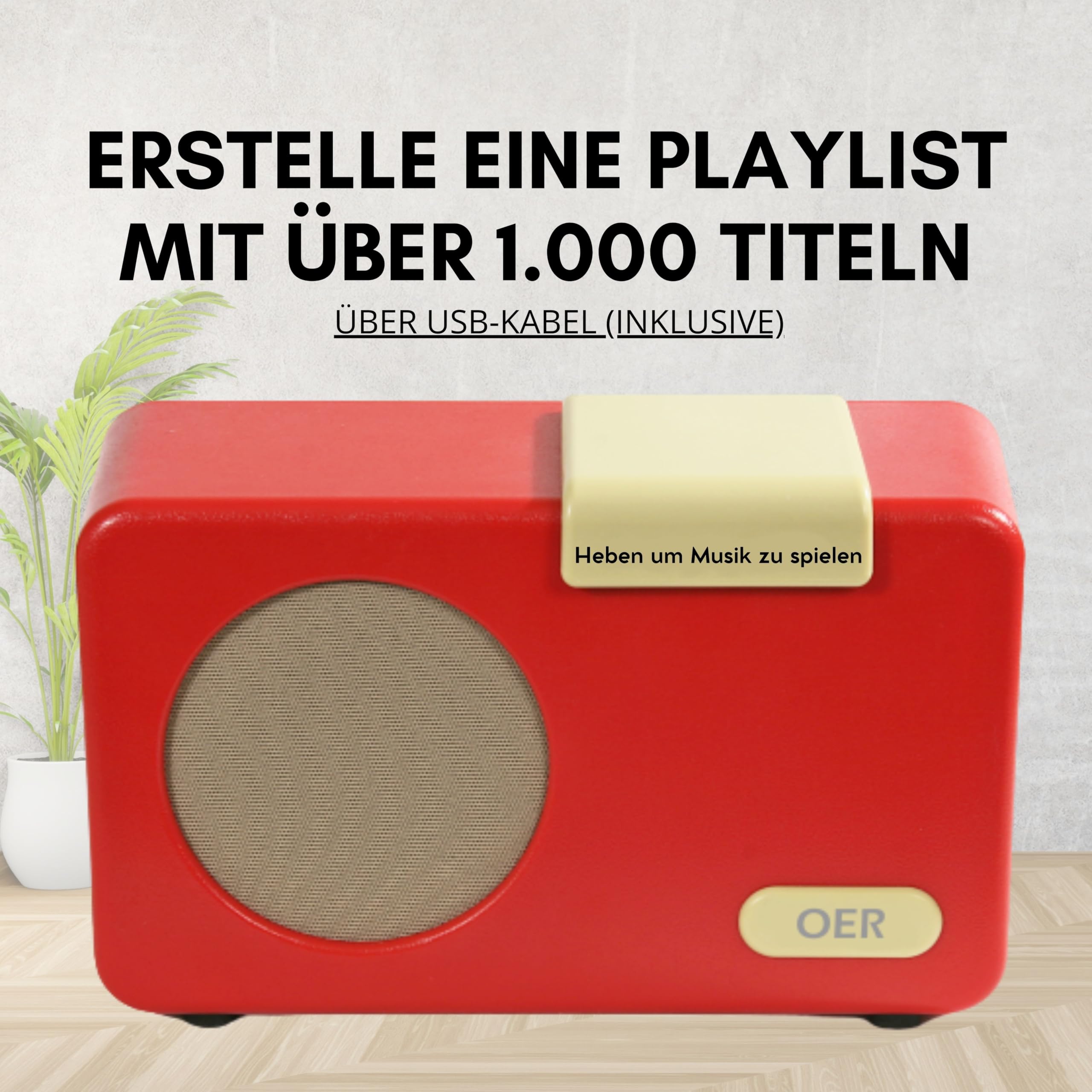 OER Lecteur de Musique - démence Radio - Rouge