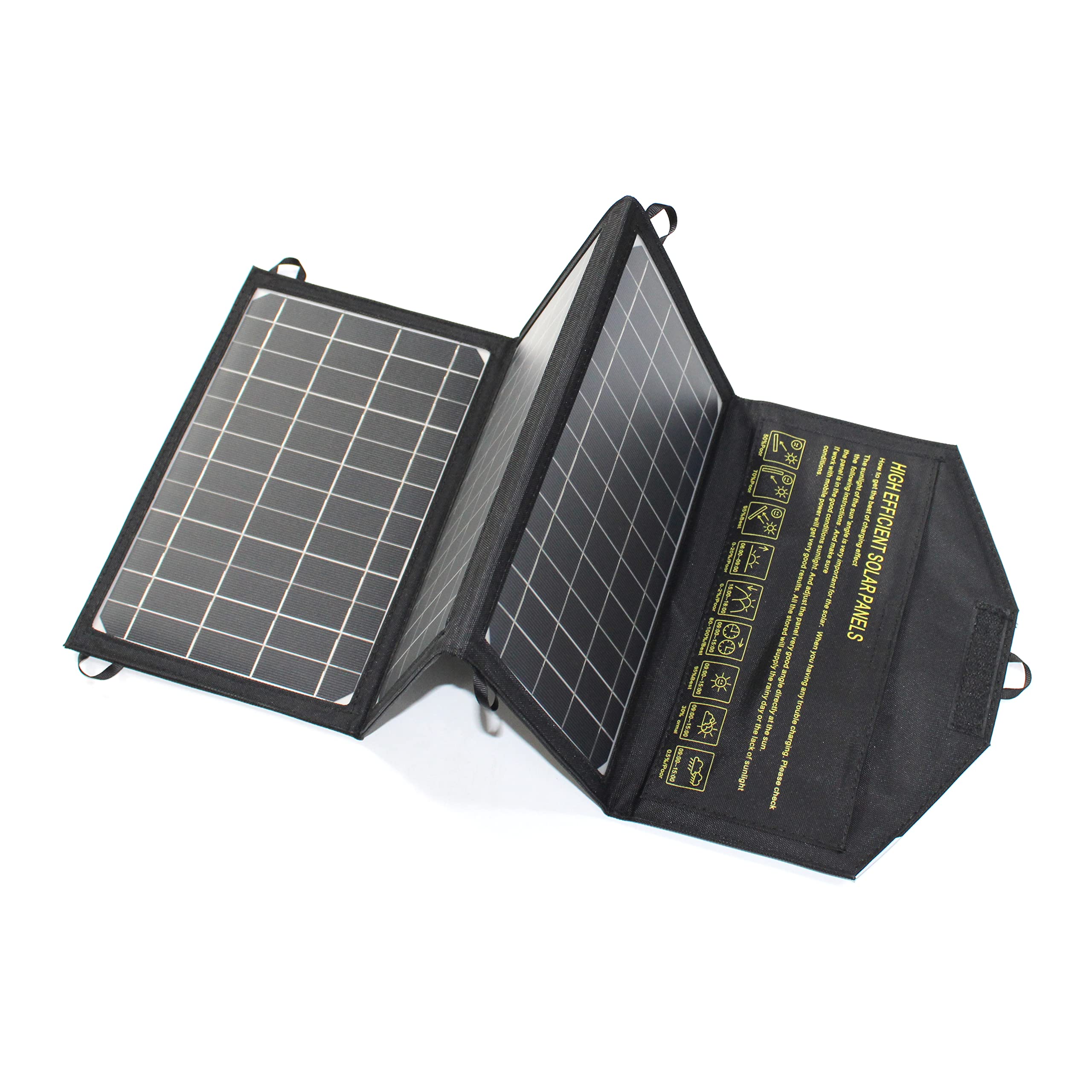 camping solar charger telefono 21W campismo panel solar portatil usb de 2 puertos USB Panel solar portátil impermeable para teléfonos móviles, tabletas y otros dispositivos digitales