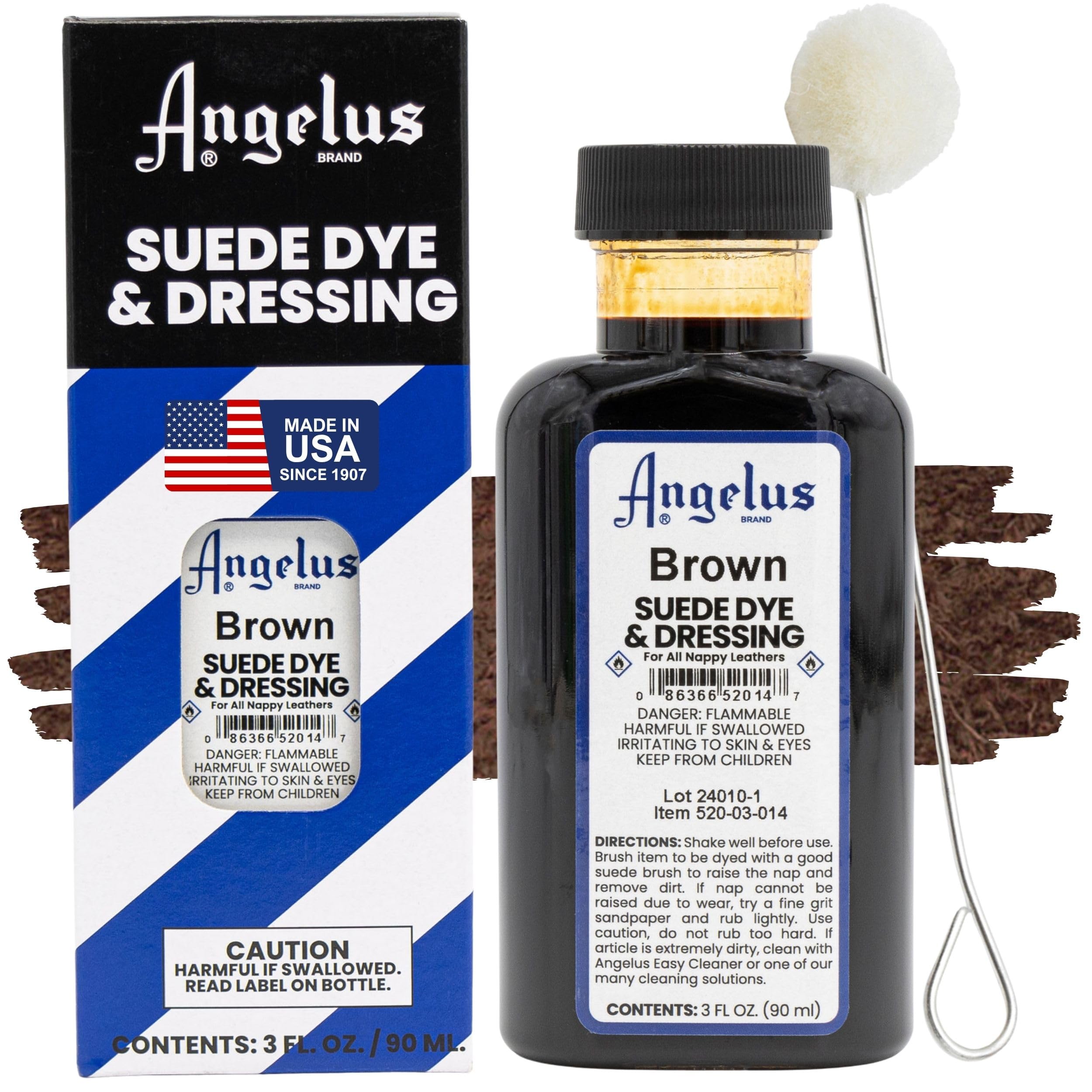 Angelus Suede Dye Brown