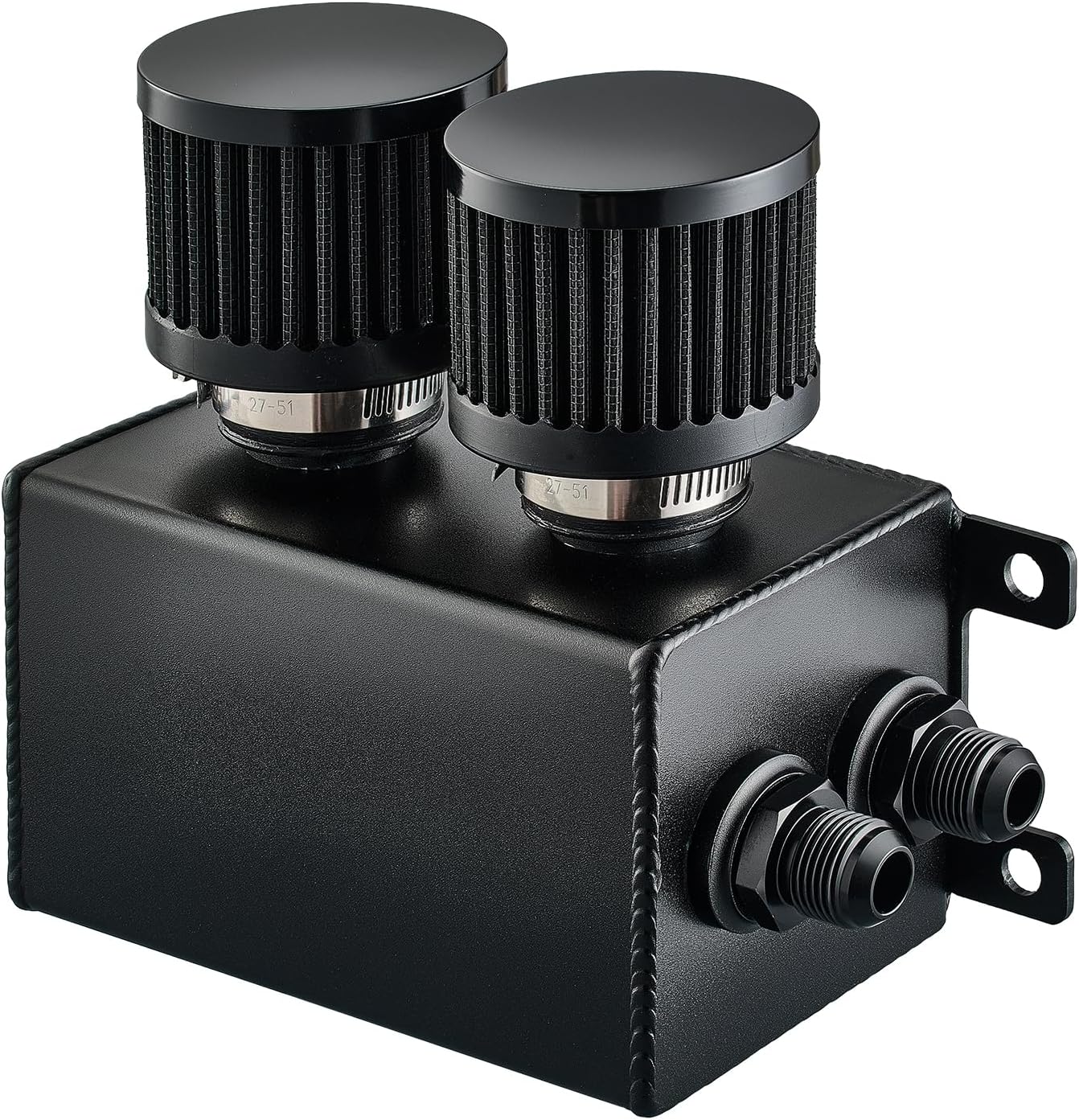 EVIL ENERGY 1.2L Dual-Breather Aluminum Oil Catch Can with Drain Valve