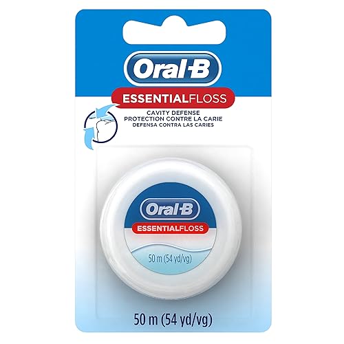 Oral-B Hilo dental, EssentialFloss - Defensa contra la cavidad, 50 M, paquete de 24
