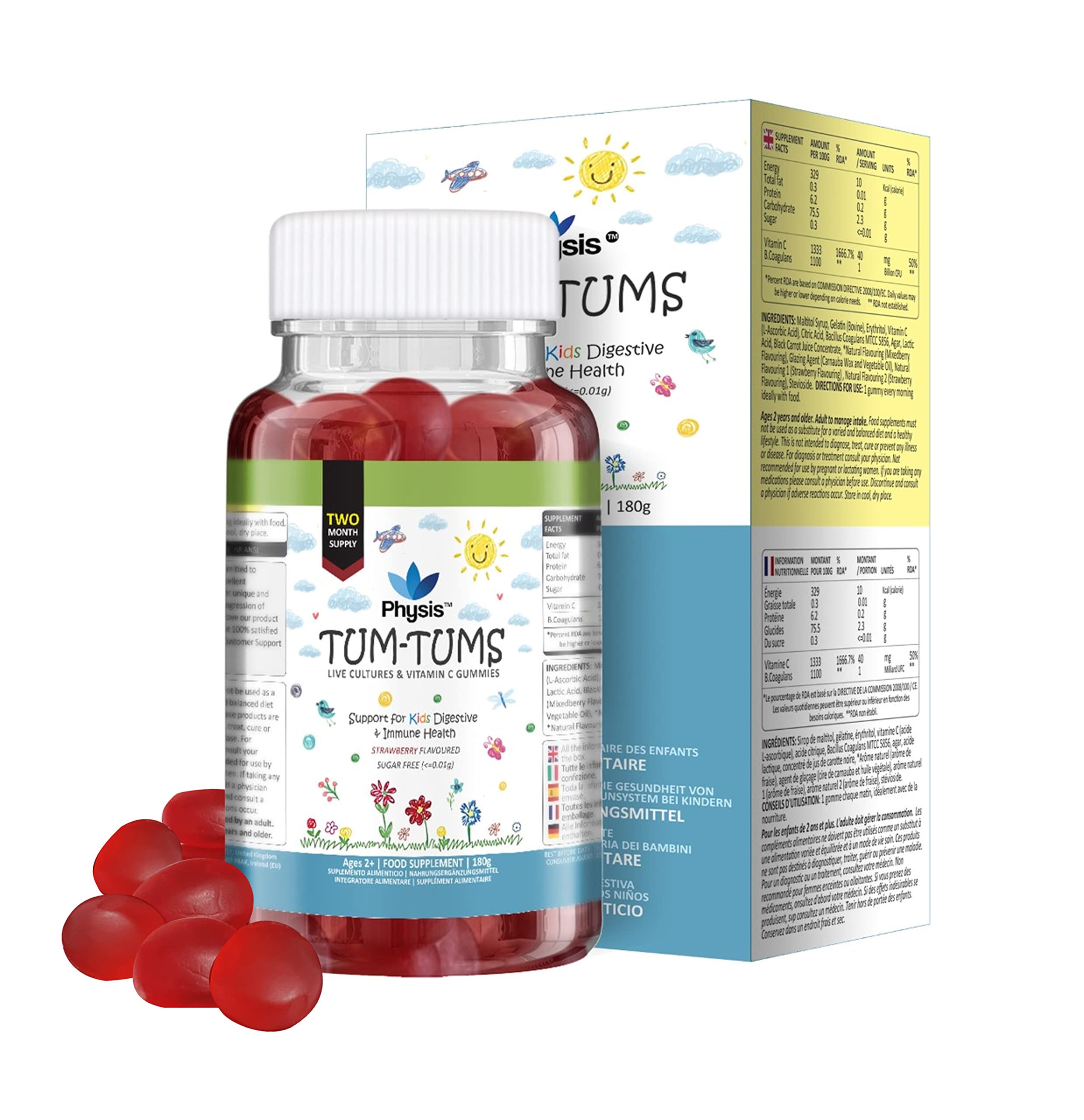 Buy Physis Kids MultiBiotic Gummies 60 Gummies Probiotics for