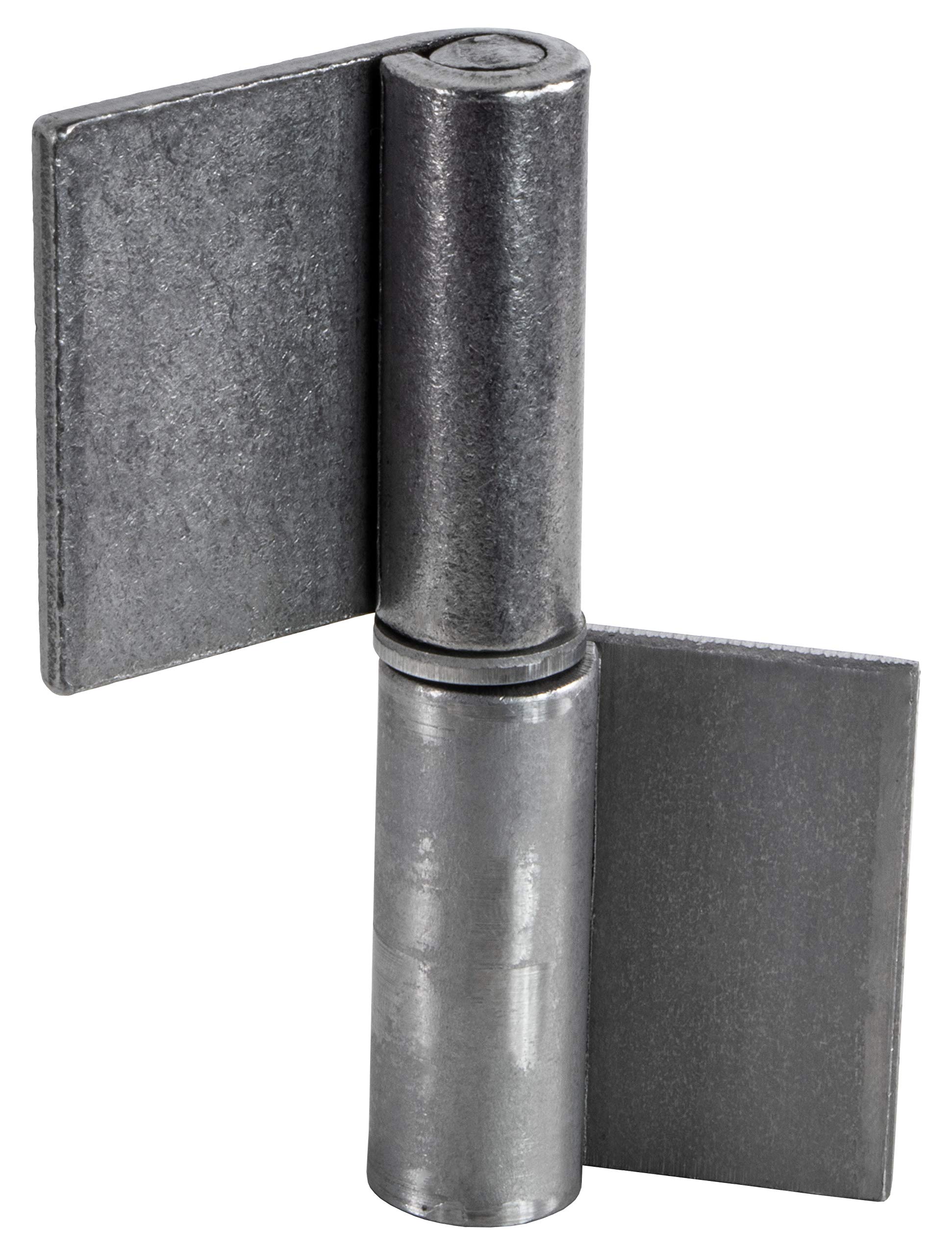 Gedotec Charnières à souder | 10 pièces | Pour portes métalliques | Hauteur 80 mm | DIN droite