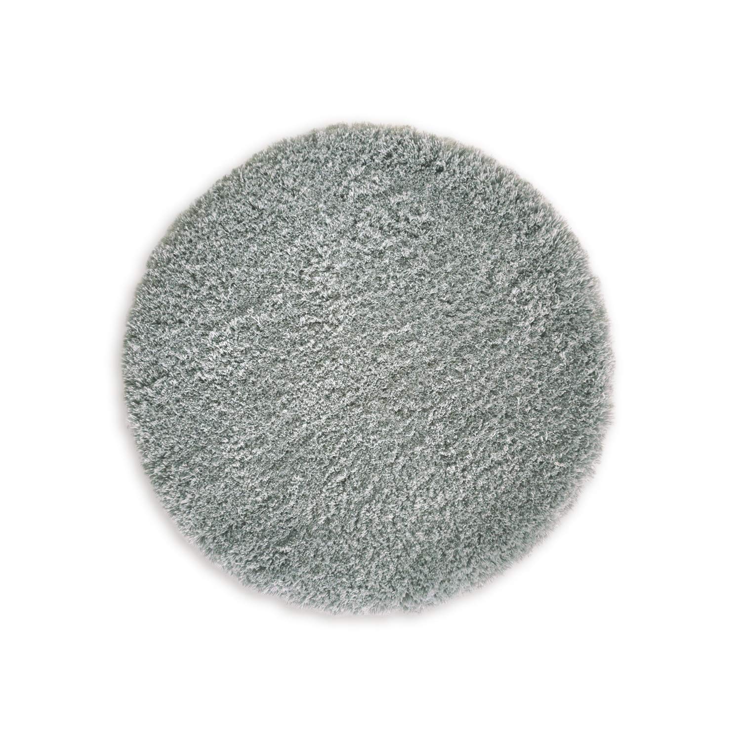 WohnDirect Premium badmat, rond, enkel als set combineerbaar • badmat douchemat • antislip en wasbaar • badmat badkamertapijt grijs • ca. 56 cm rond