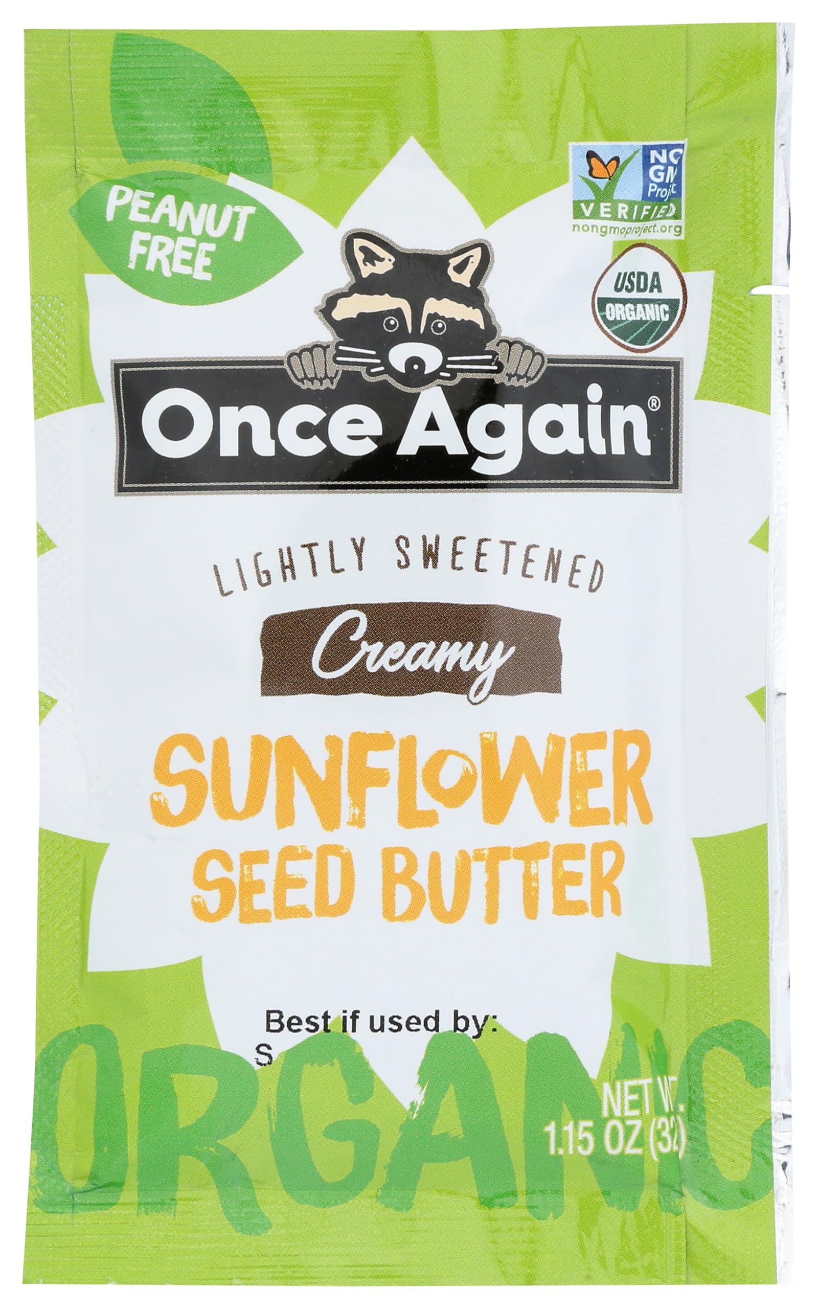 Once Again, Organic Sunflower Seed Butter, squeeze, 1.15 oz
