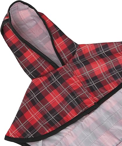 Miniatura 18 de HDE Dog Raincoat Jacket Reflective Adjustable Hooded Pet Poncho Rain Coat with Leash Hole for Small to X-Large Dogs Camo - S