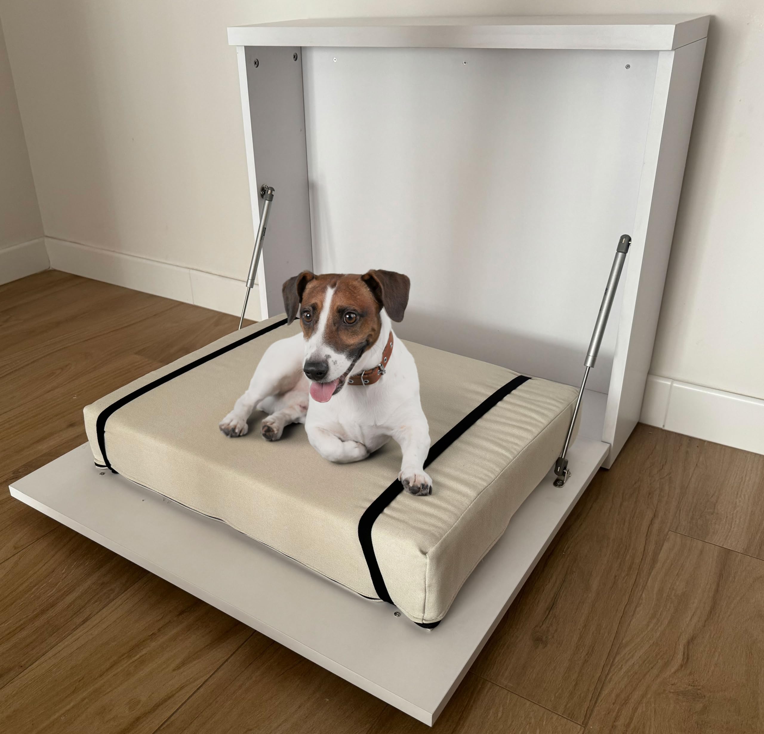 IK SIKD Cama Perros pequeños abatible. Mueble Cama Perros medianos. Ahorra Espacio y Duerme Junto a tu Mascota. Resistente.