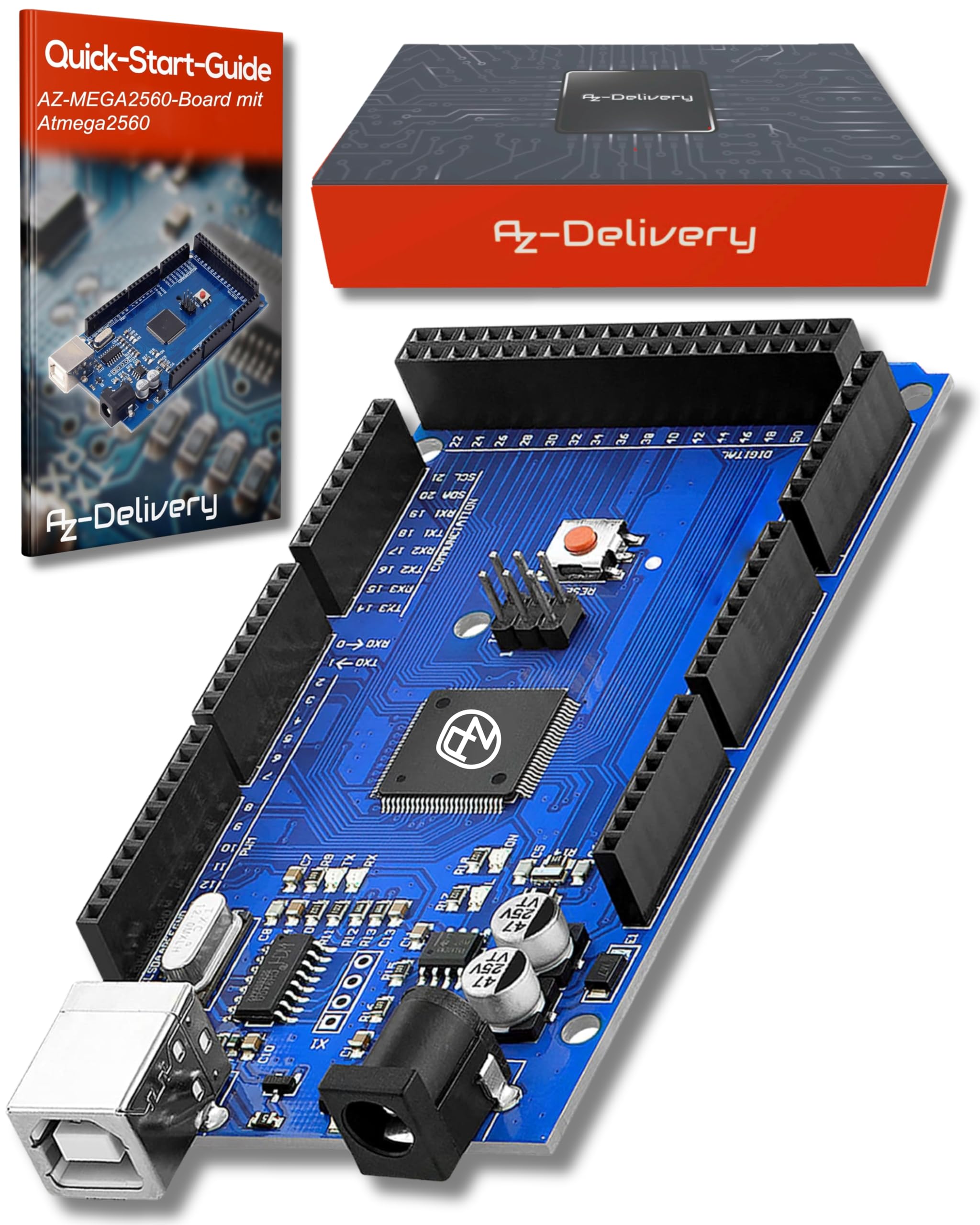 AZDelivery AZ-MEGA2560-Board mit AZ-MEGA2560-Board inklusive E-Book!