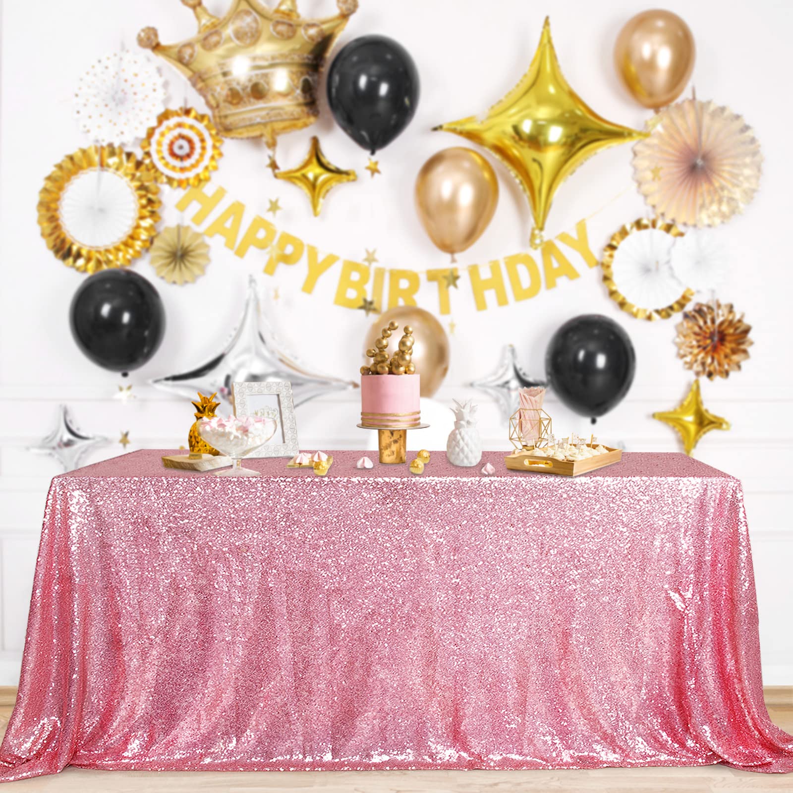 B-COOL Sparkly Sequin Tablecloth - Save 46% on Party Decor