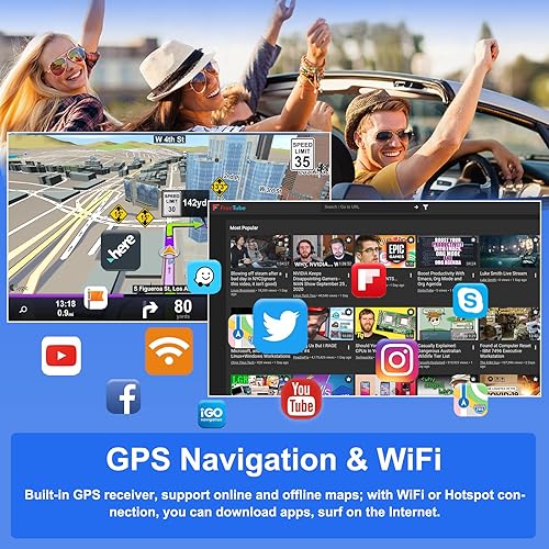 Miniatura 4 de Para 2010-2015 Toyota Prius Wireless Carplay Radio 9 Pulgadas Android 11 Radio Estéreo de Coche con Inalámbrico Android Auto Navegación GPS HiFi