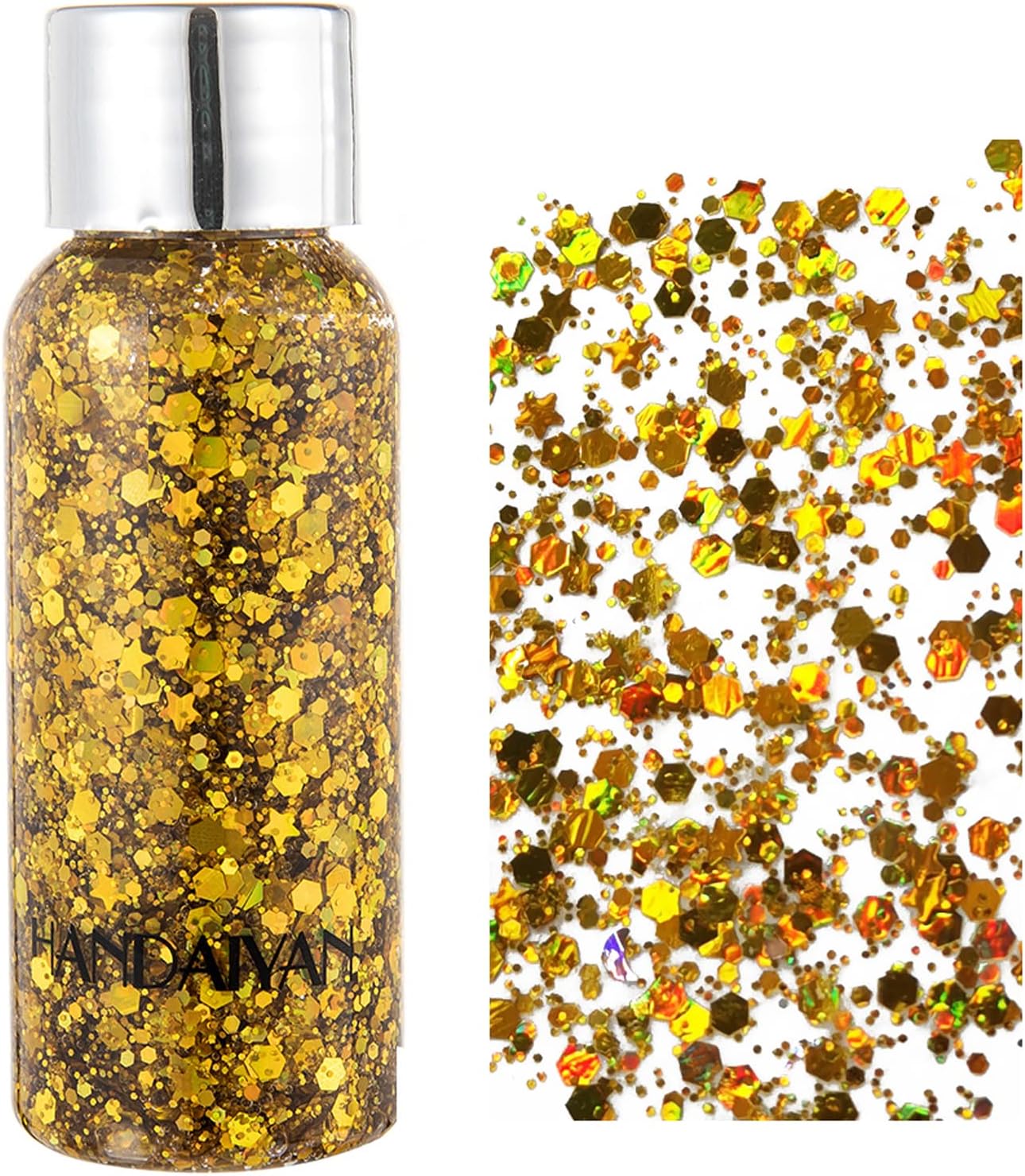 KARIZMA 24K Gold Glitter. 30g Chunky Face Glitter, Hair