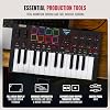 Akai Professional MPK Mini IV USB-C MIDI Keyboard Controller for Beginners and Producers - MPC Drum Pads, 360° Knobs, Pitch and Mod Wheels, Production Software, Native Instruments Sound Package, Black