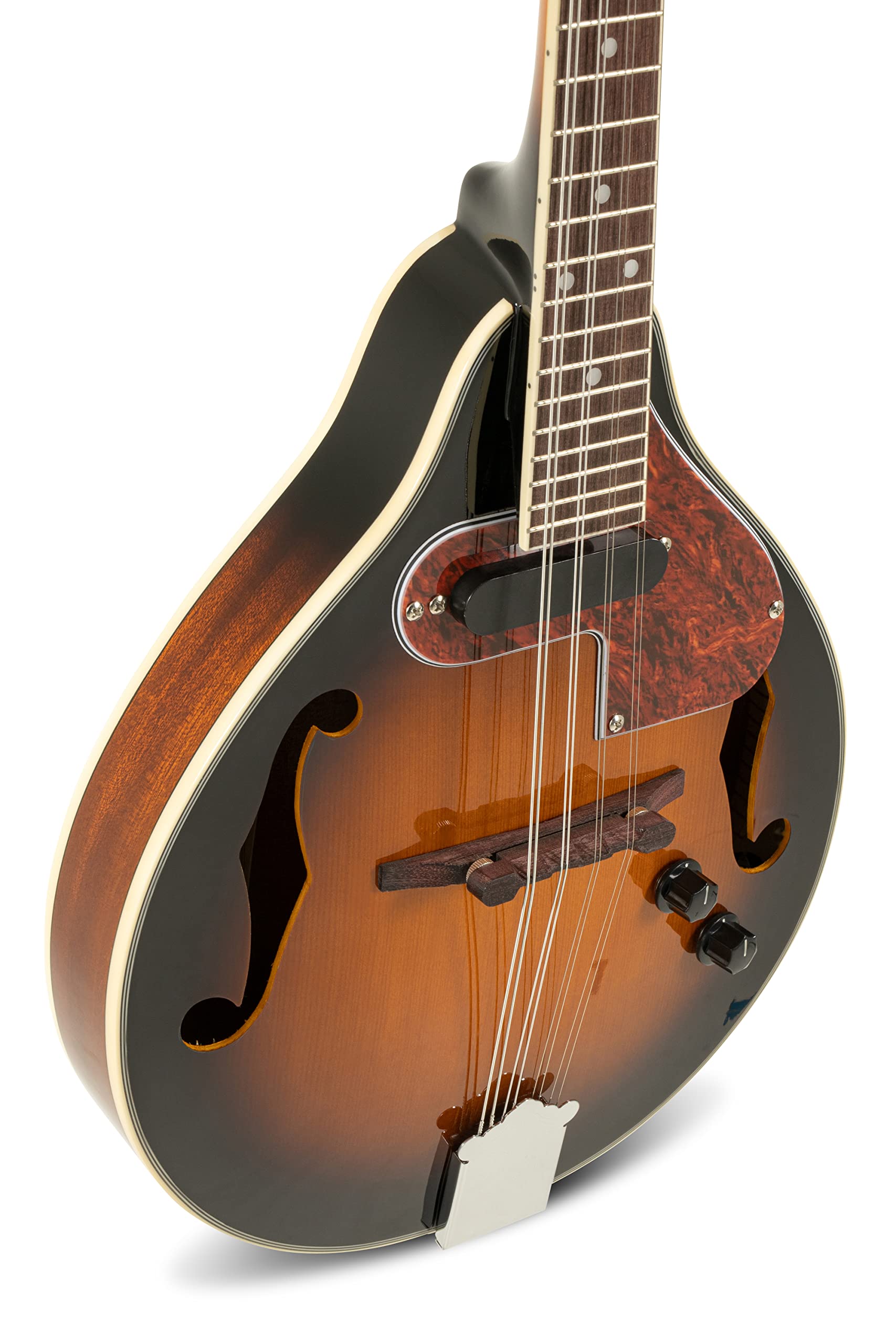 GEWA E-Akustik Mandoline A-1 Select - Fichtendecke - Boden/Zarge Mahagoni - Tonabnehmer mit Volumen- und Tonregler - Inkl. Premium Koffer - Vintage Sunburst Hochglanzlackierung