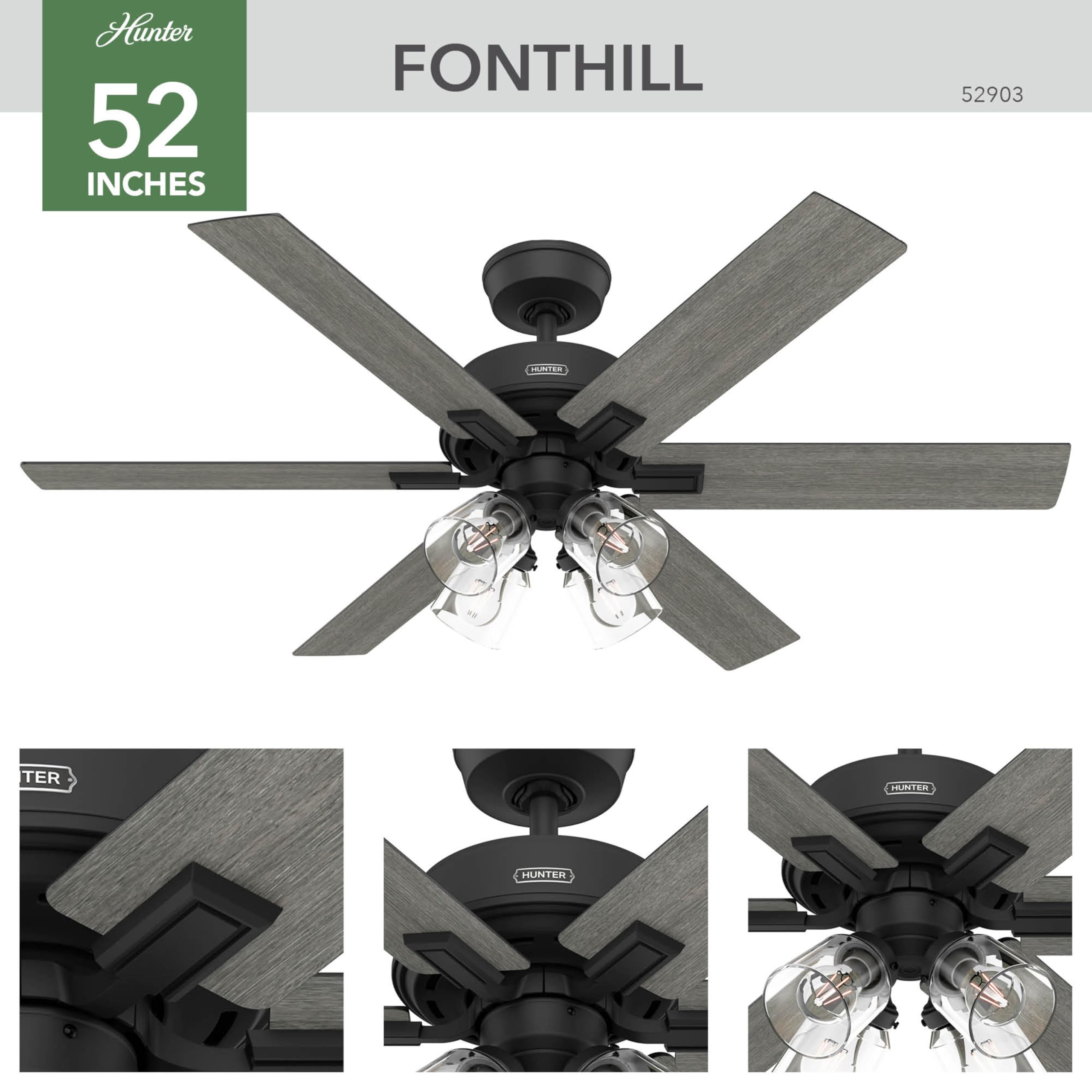 H4CBH50% リキッドコットンキャンディ &Penjaminpen(黒) Amazon.com: Hunter Fonthill Indoor Ceiling Fan With Light, Remote