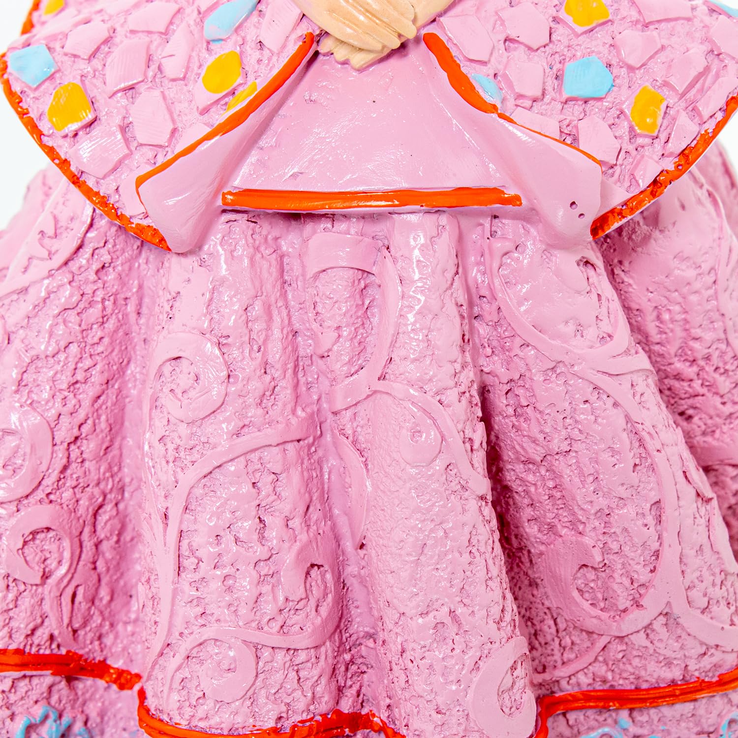 AlexandreHouse Figure Resin Menina Pink_11X11X15CM, Multicolor - Image 3