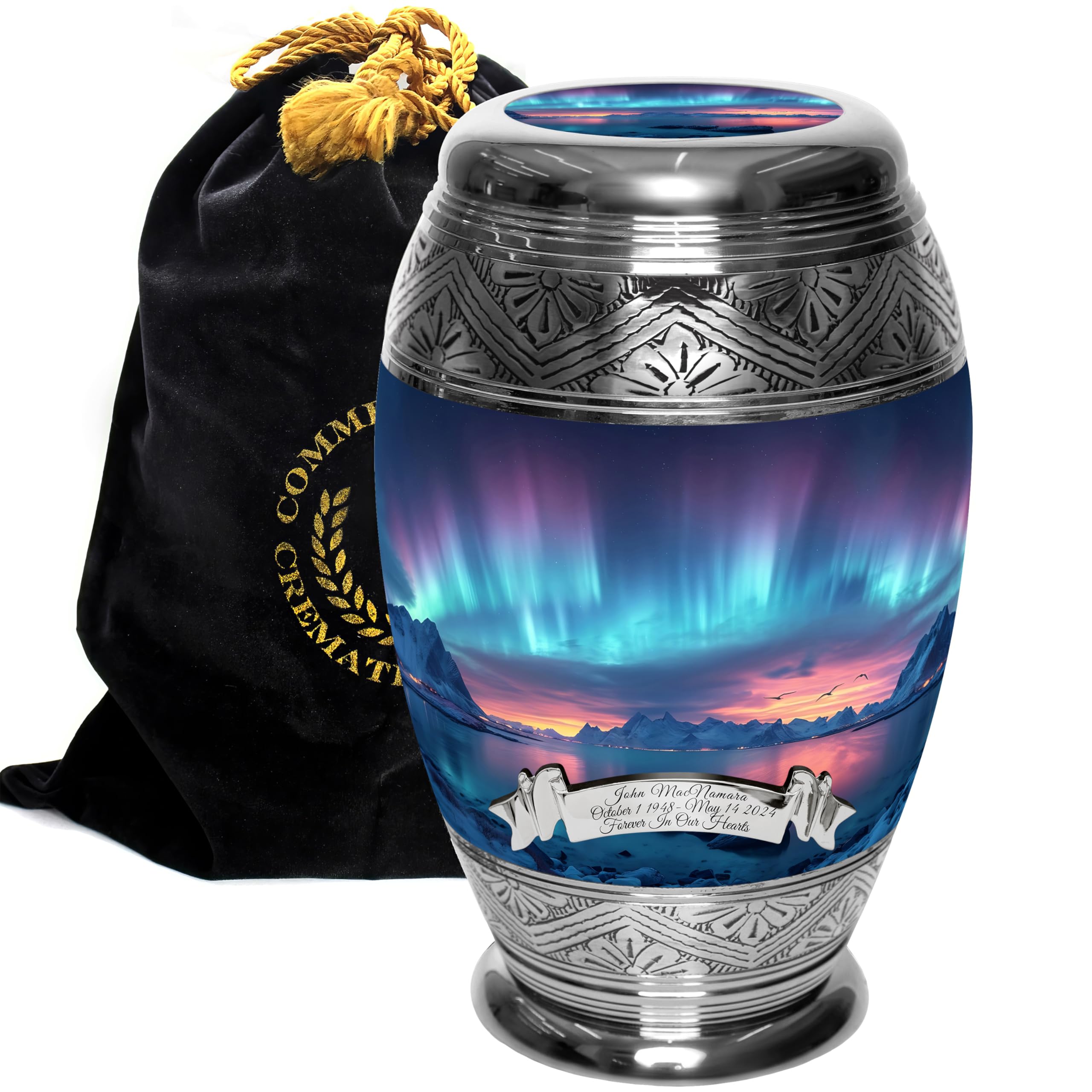 Northern Aurora Cremation Urns for Human Ashes Adult Female Urns for Ashes