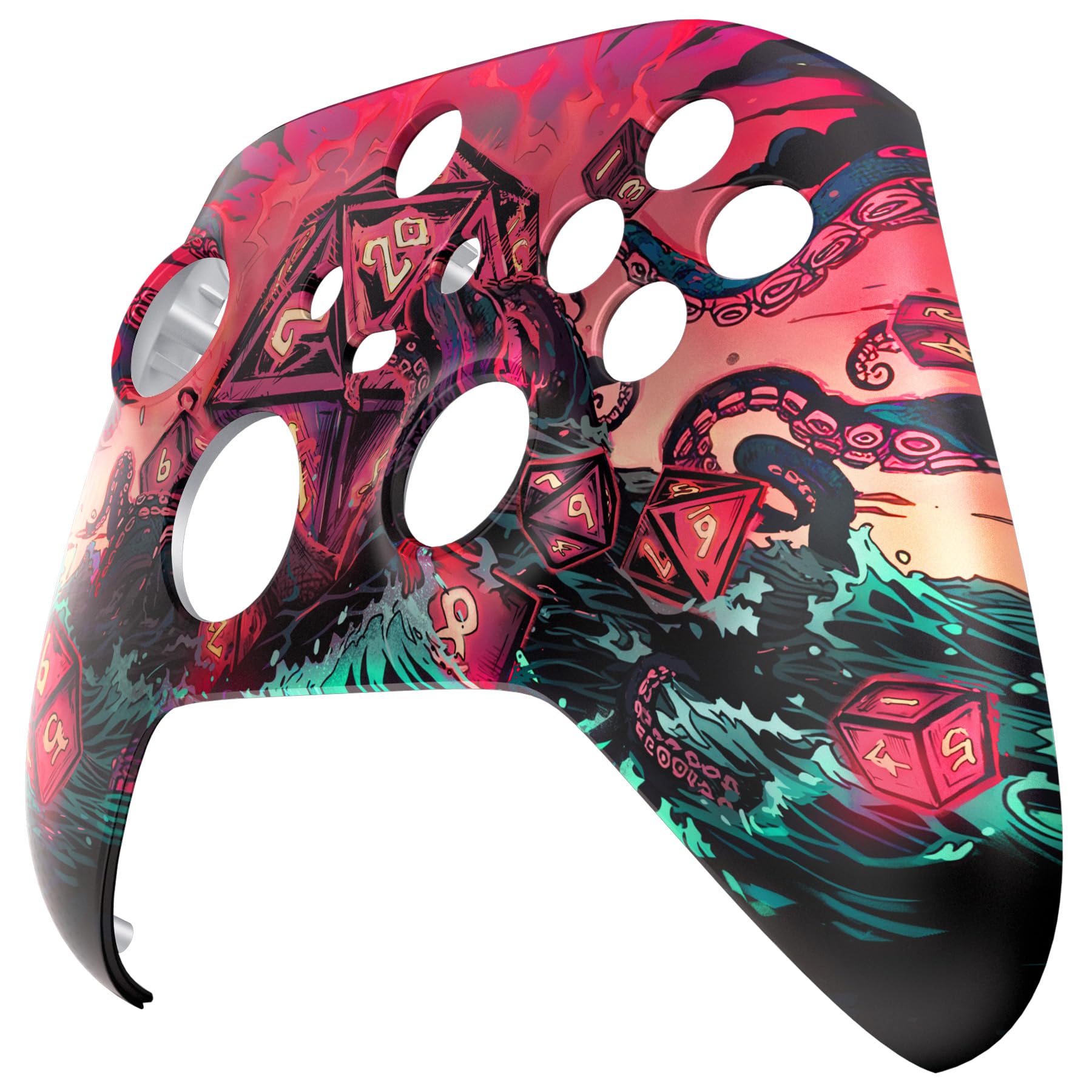 eXtremeRate Replacement Shell for Xbox Series X & S Controller - Unleash Your Style - Treasure of Abyss Custom Acessories Skin Front Housing Cover for Xbox Core Controller Wireless [Control Without] - 5