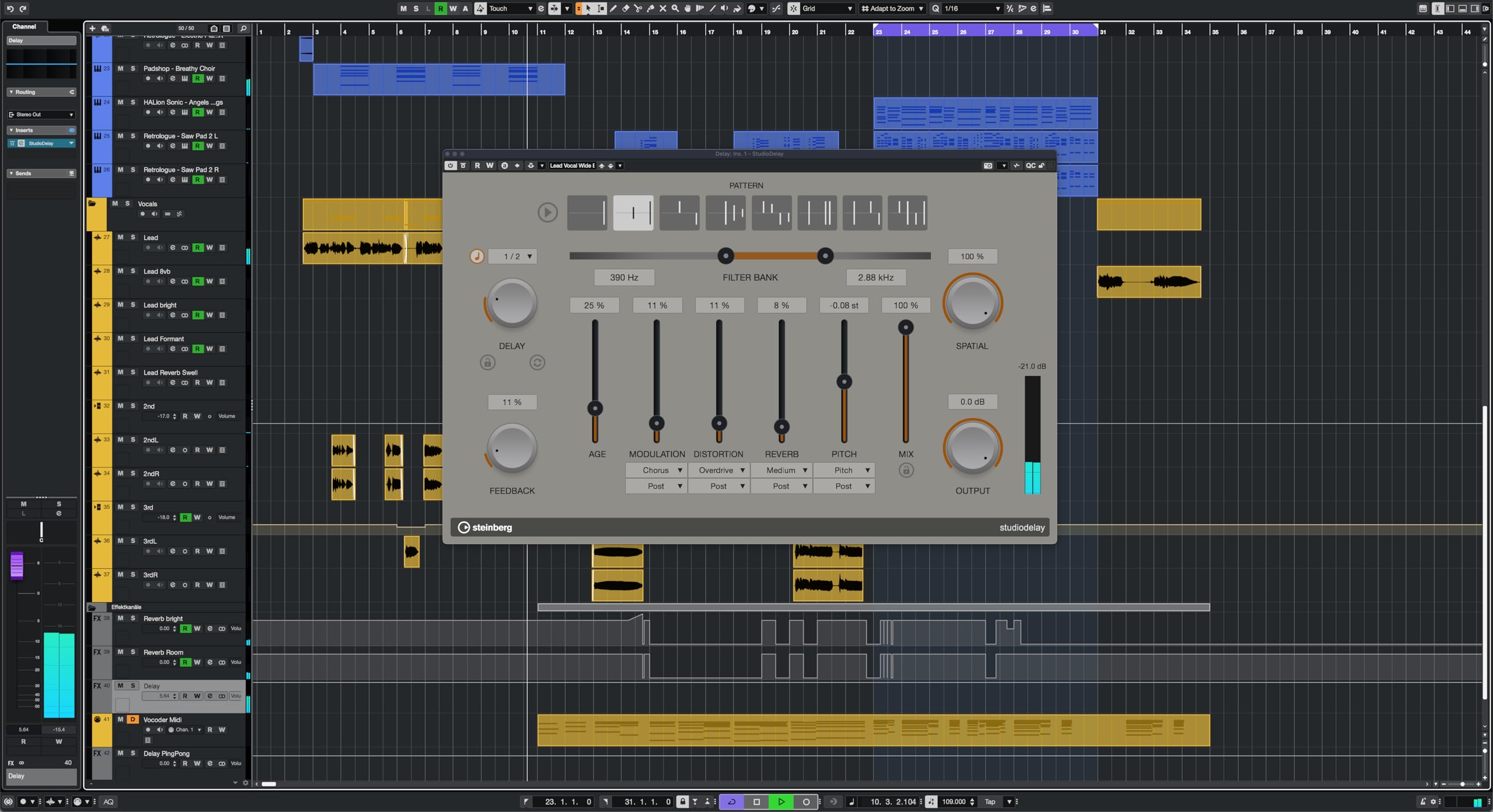 Steinberg Cubase Artist 14 Mise à niveau pour Cubase AI 12-AI 14, séquenceur audio MIDI pour les applications de studio ou l'enregistrement à domicile |1 appareil | Code d'activation - envoi par email
