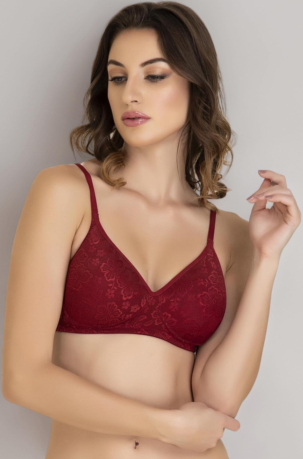 Women's Lace Lightly Padded Non-Wired Bridal Bra