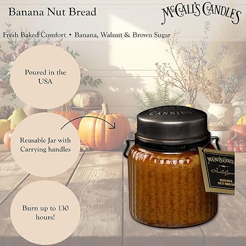 Vista 133 de McCall's Candles Manzanas y calabazas Vela perfumada de 18 onzas Colección Indulgence Doble mecha Tarro ranurado Vertido en Estados