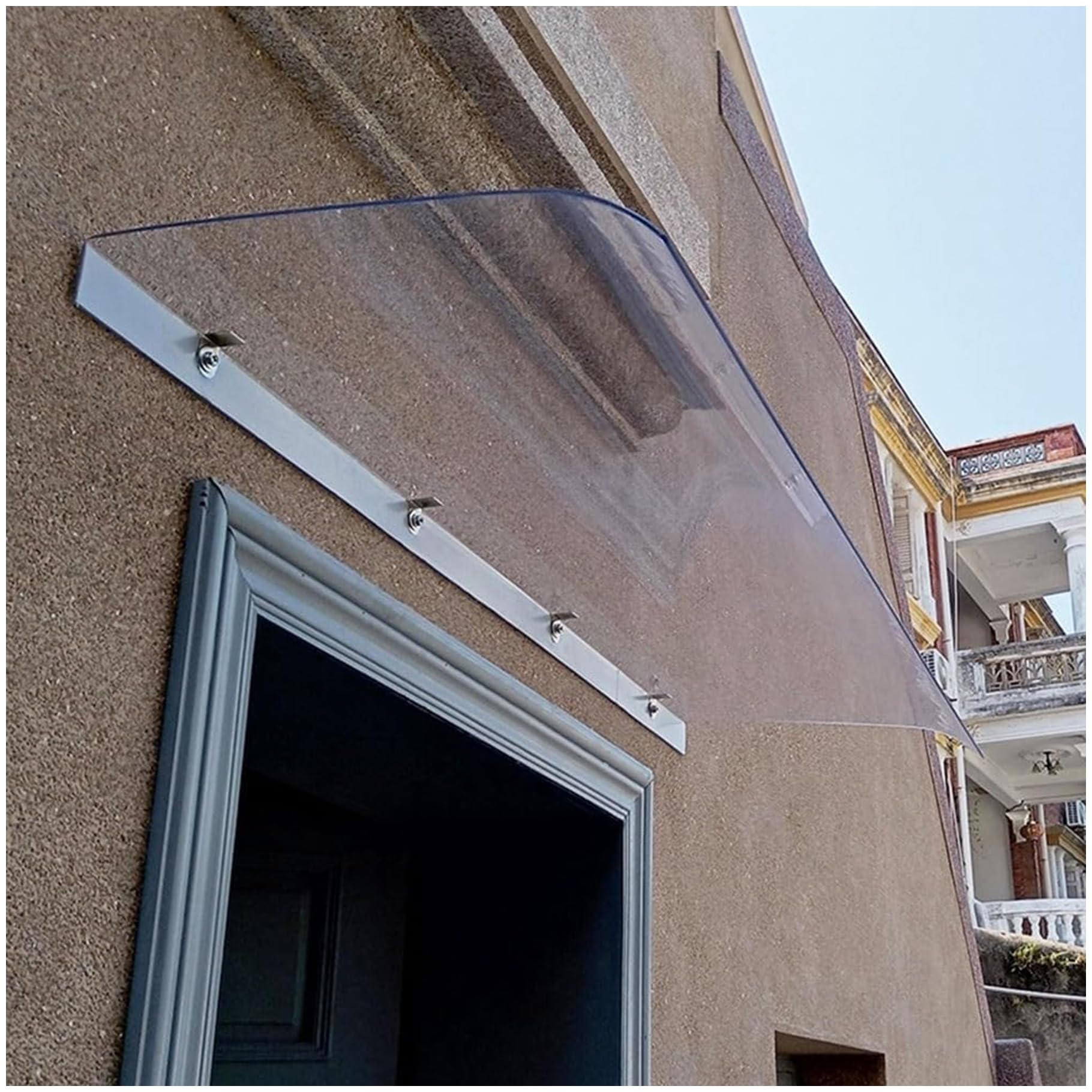 GJMSSMY Outdoor Door Canopy - Transparent Polycarbonate Awning for Rain Protection, Weather Shield for Doors & Windows (40×160 cm)