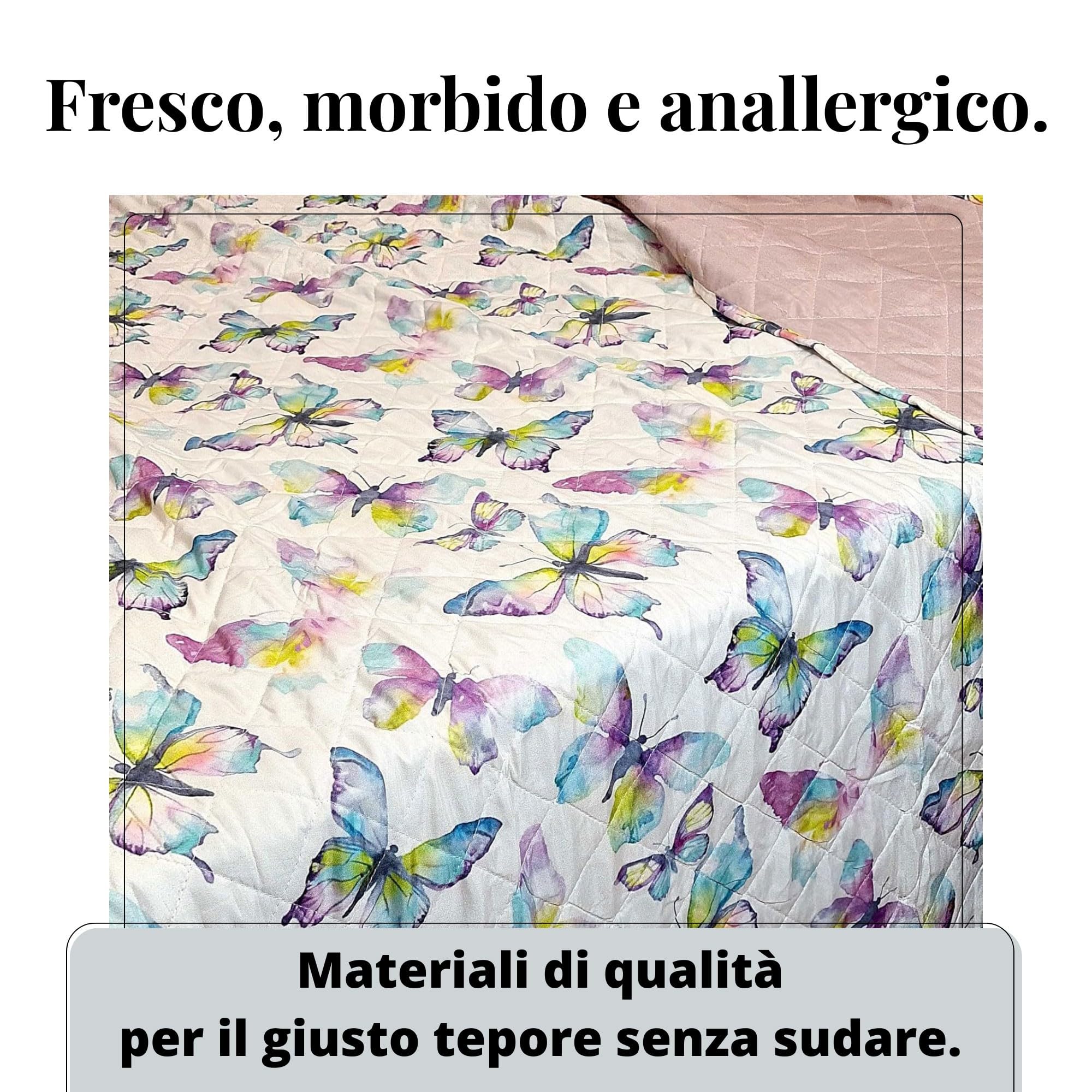 S&G Home Boutis Trapuntino Estivo copriletto trapuntato Traspirante e Anallergico, Disponibile in Diverse Misure e Fantasie (Giungla, Matrimoniale)