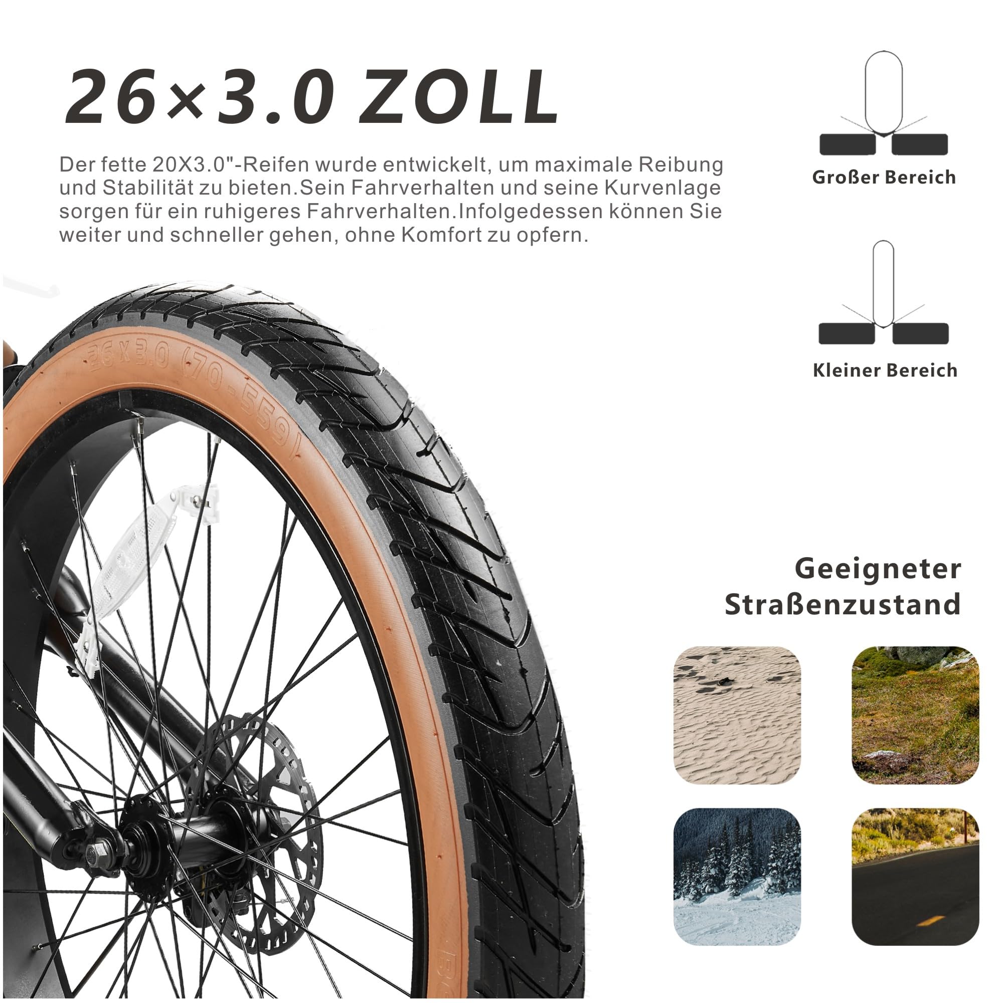 Vélo électrique 26 Pouces Ebike 48V20Ah Velo Electrique avec Potence réglable,7 Vitesses,Écran LCD HD,Suspension Avant,Autonomie 50-80 km