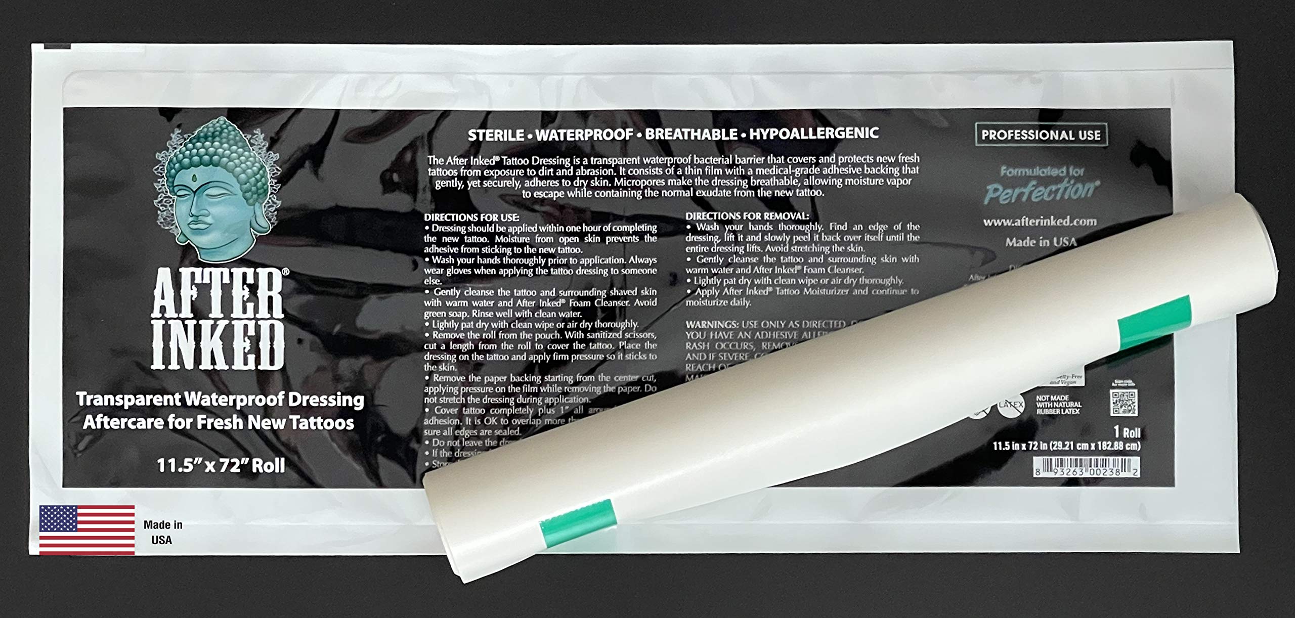 Buy After Inked Tattoo Aftercare Bandage Tattoo Supplies of Self