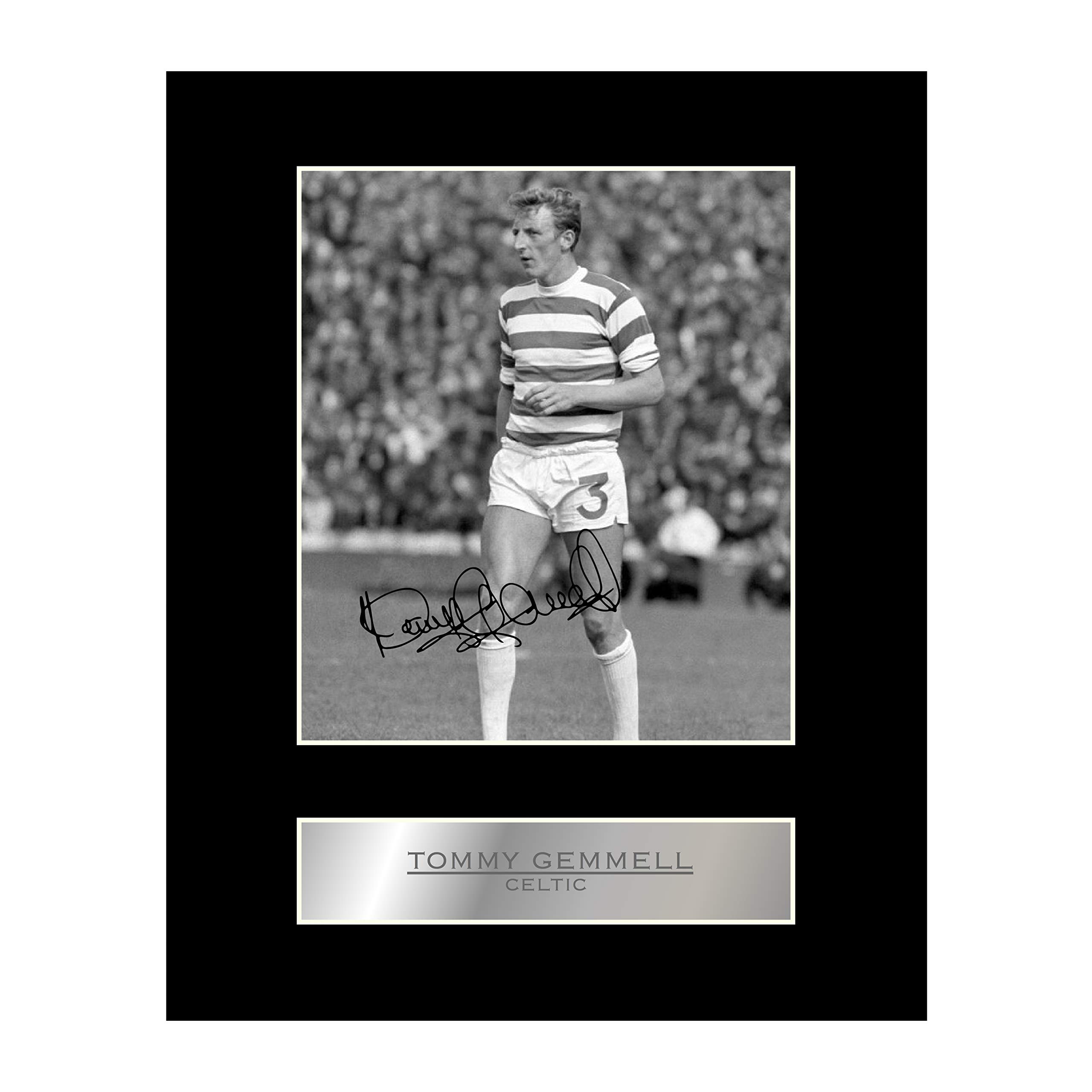 Iconic pics Tommy Gemmell Signed Mounted Photo Display Celtic FC