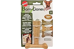 Bam-Bones Plus T Bone: Durable Spot Dog Bone for Aggressive Chewers