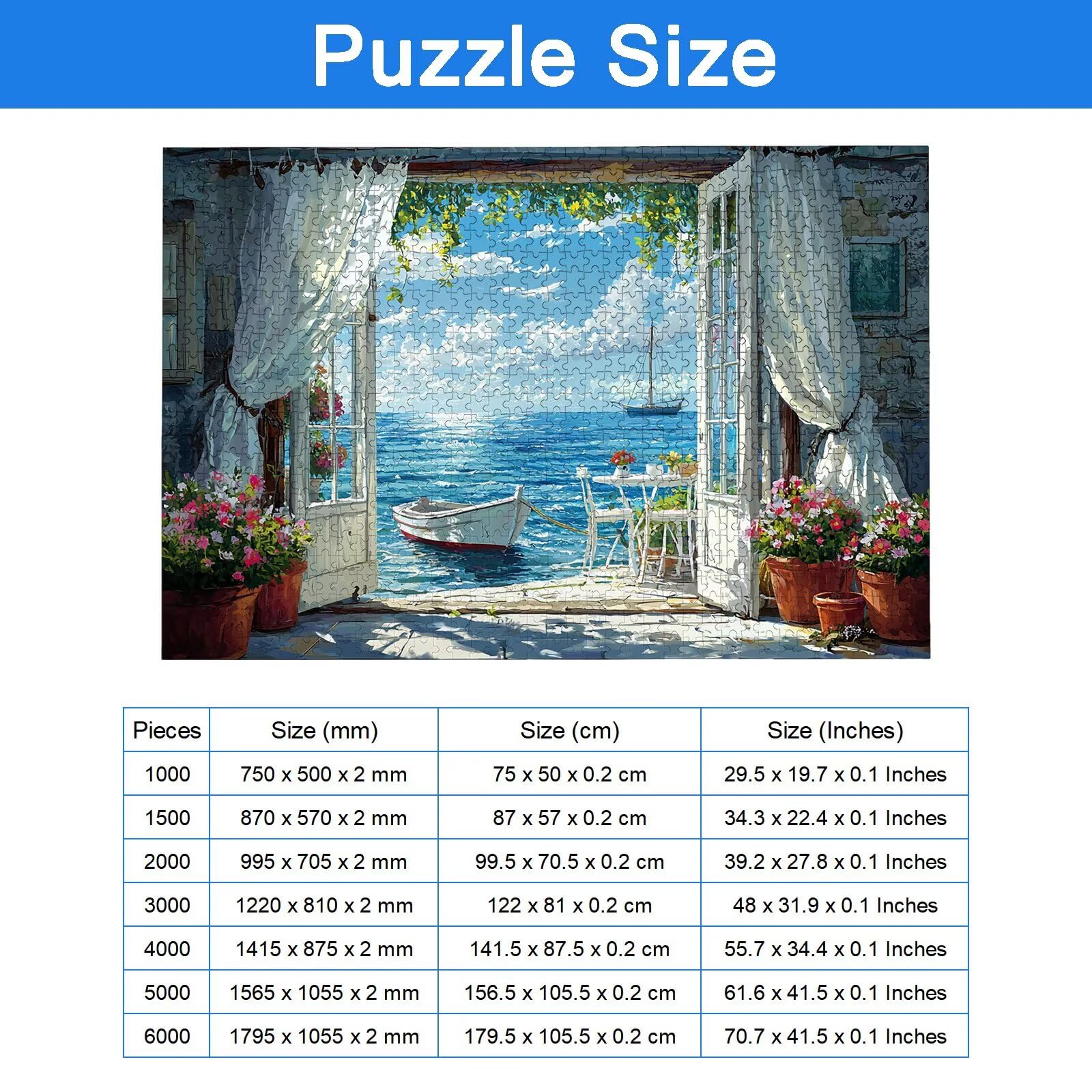 Puzzle 1000 Pezzi per Adulti Bambini, Puzzle Italia in Legno per Adulti, Puzzles Paesaggio Impegnativi, Giochi Educativo per Famiglie, Rompecapo con Scatola per Decorazioni Casa, Regalo Donna, -8892