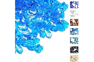 1/2 inch Caribbean Blue Fire Glass - Landscape Rocks for Fireplaces and Decor