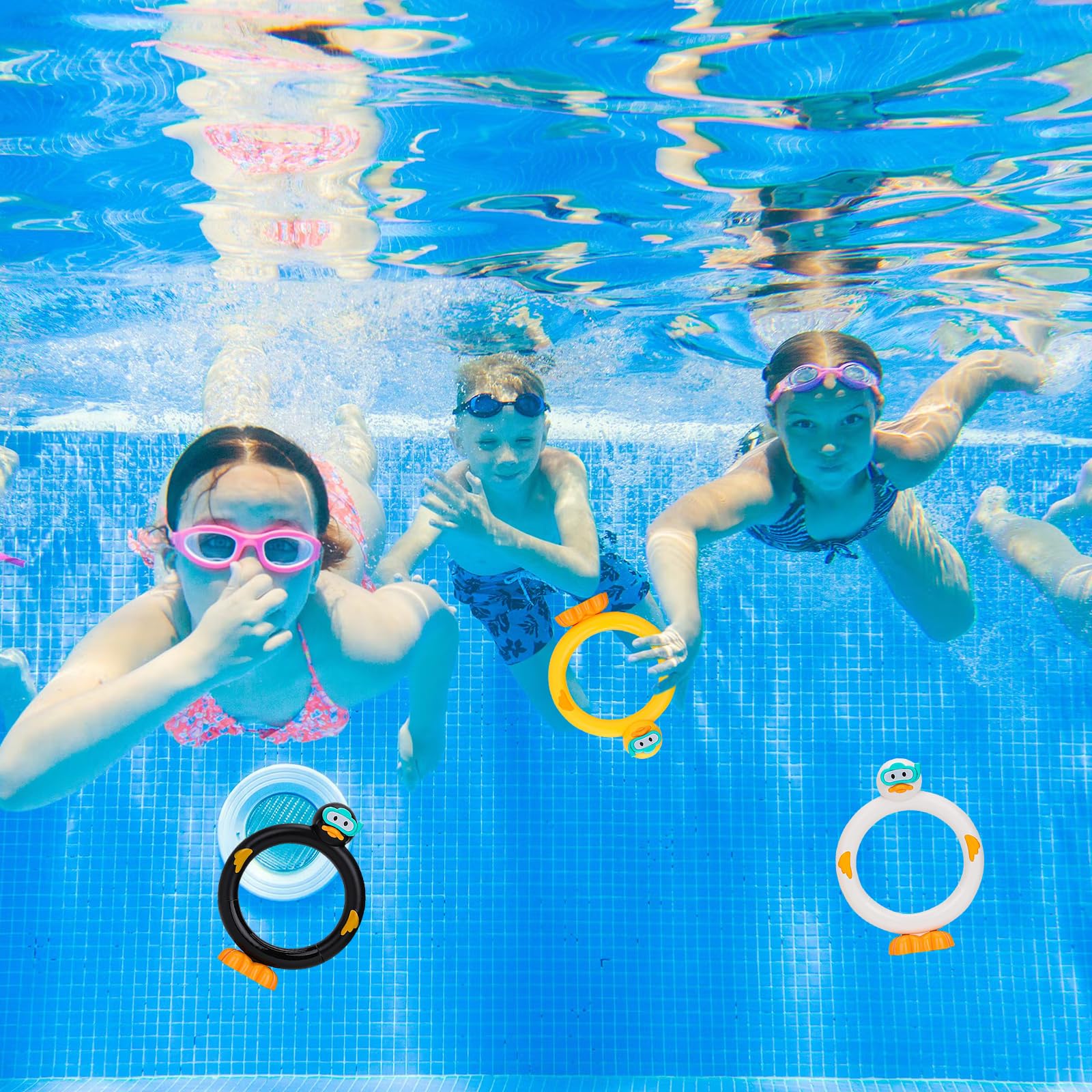 SOETDERT Juegos Piscina Niños, Juguetes de Buceo, Palos de Submarinismo, Anillos de Submarinismo, Lindo Pato Juguetes Subacuáticos, Juegos de Agua para Regalo Infantil Verano Entrenamiento Buceo SOETDERT Juegos Piscina Niños, Juguetes de Buceo, Palos de Submarinismo, Anillos de Submarinismo, Lindo Pato Juguetes Subacuáticos, Juegos de Agua para Regalo Infantil Verano Entrenamiento Buceo