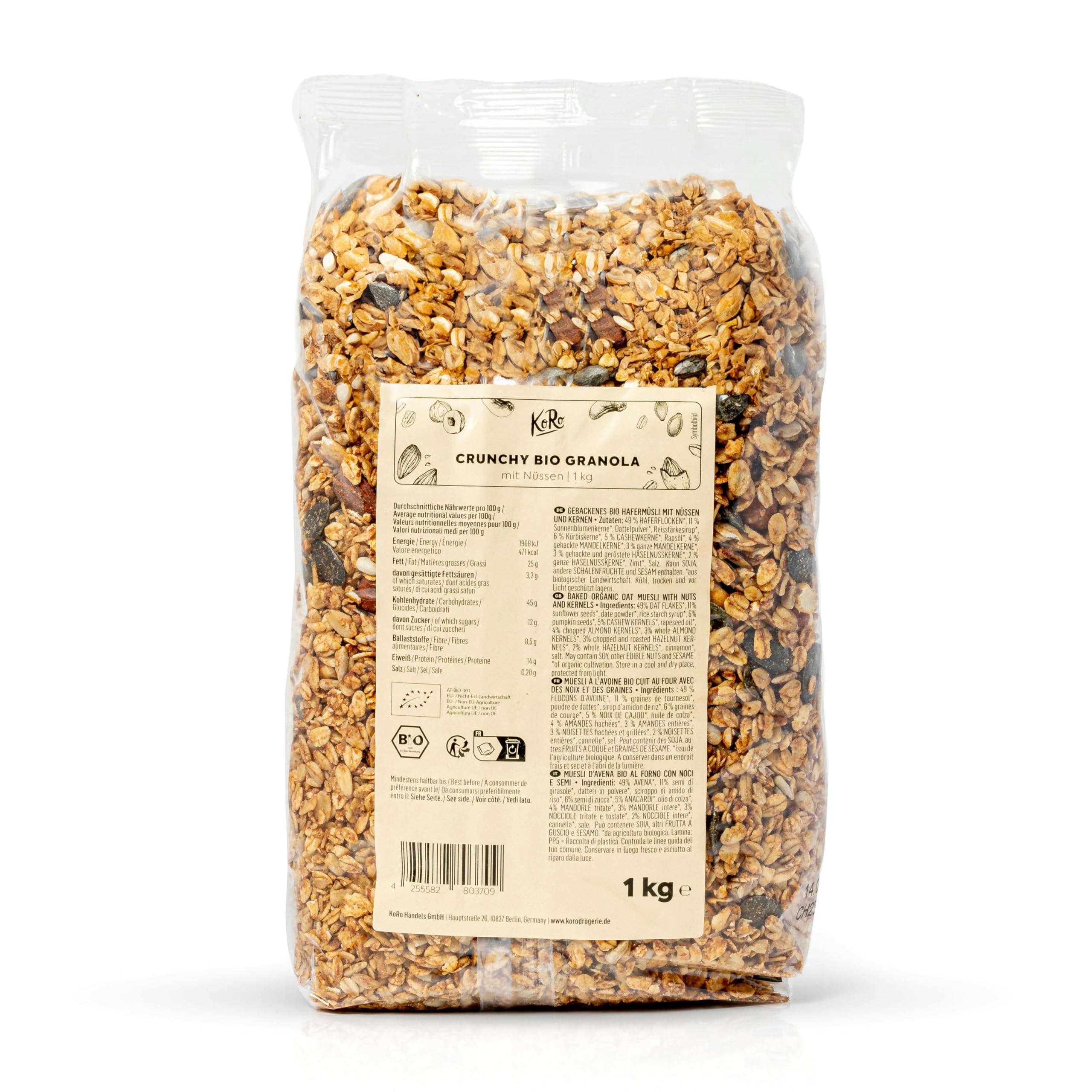 KoRo Crunchy Bio-Granola mit Nüssen