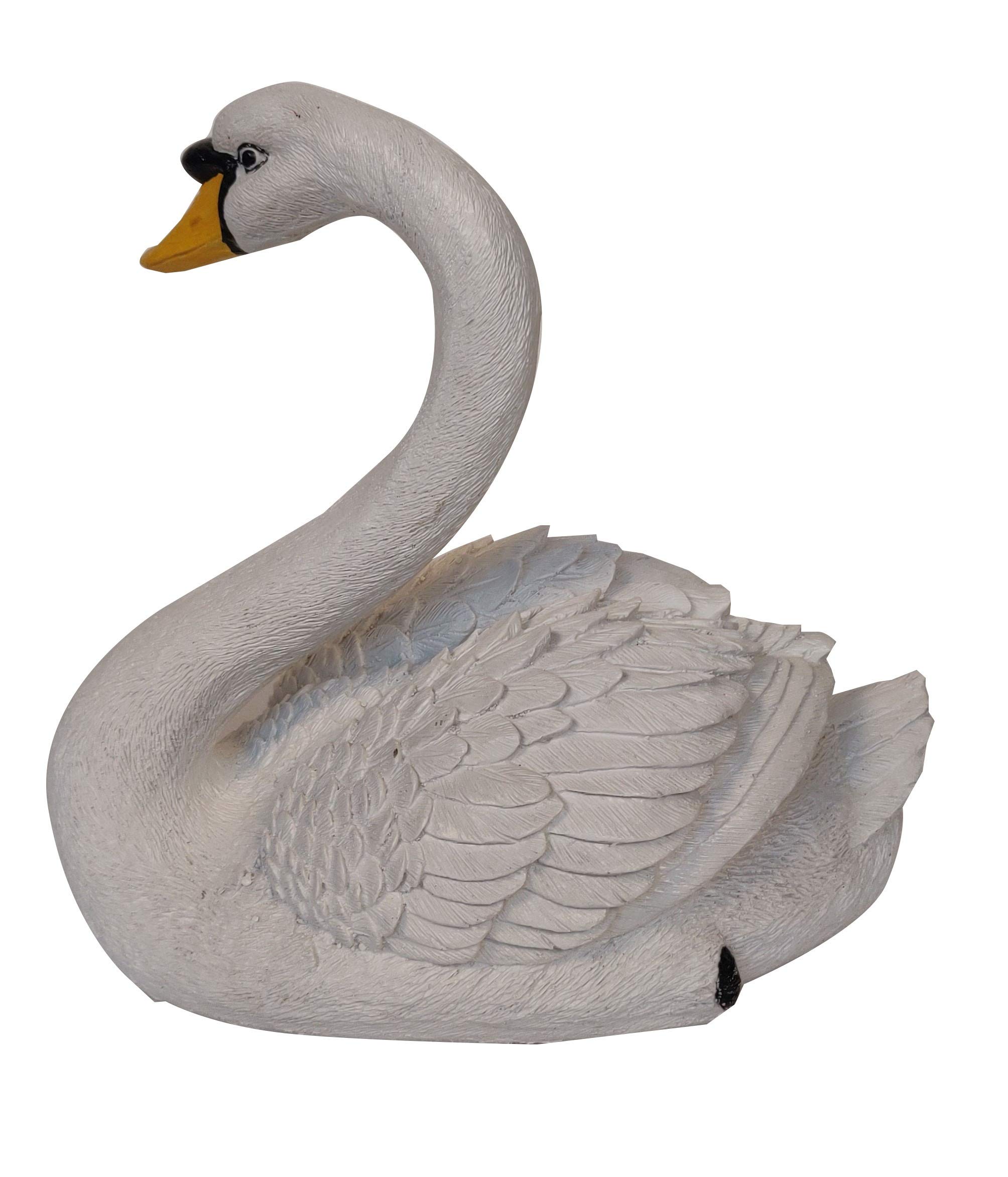 Wonderland Polyresin Swan Statue | Material Resin | Swan Size 16.5 X 14.5 Inches | Home Decor, Garden Decoration, Balcony Makeover, Terrace Garden 3