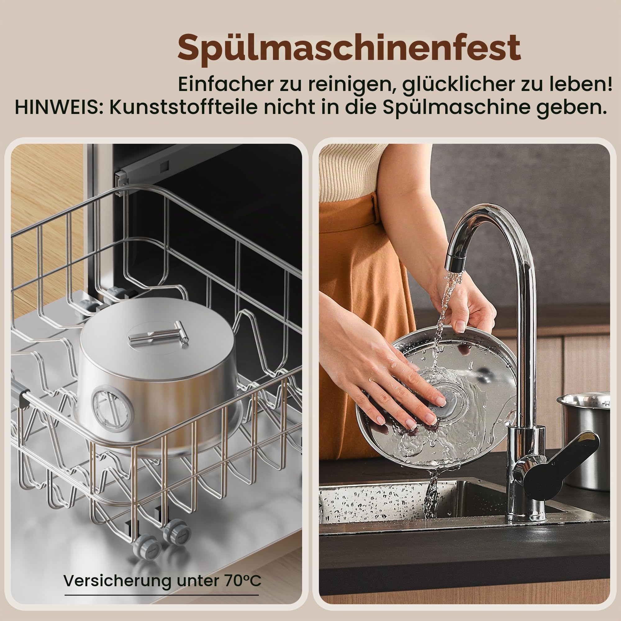 Katzenbrunnen Edelstahl Katzen Trinkbrunnen: Trinkbrunnen für Katze - 2.6L leiser Katzenbrunnen für Katzen - mit 6 Kohlefilters + 3 Schwämmes - Wasserstandsfenster mit LED-Beleuchtung