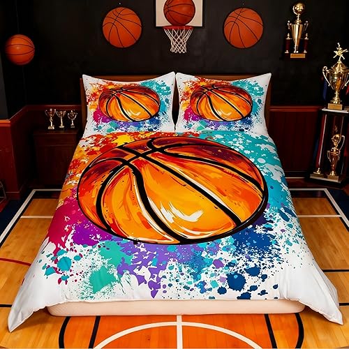 Miniatura 30 de Funda de edredón de sóftbol tamaño Queen para niños y niñas, juego de ropa de cama de color amarillo degradado, funda de edredón para juegos Camping